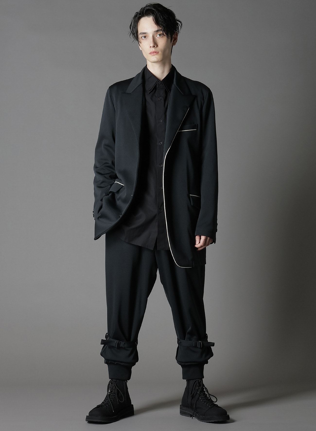 【1/17 10:00 Release】POLYESTER SMOOTH DOUBLE HEM RIB PANTS