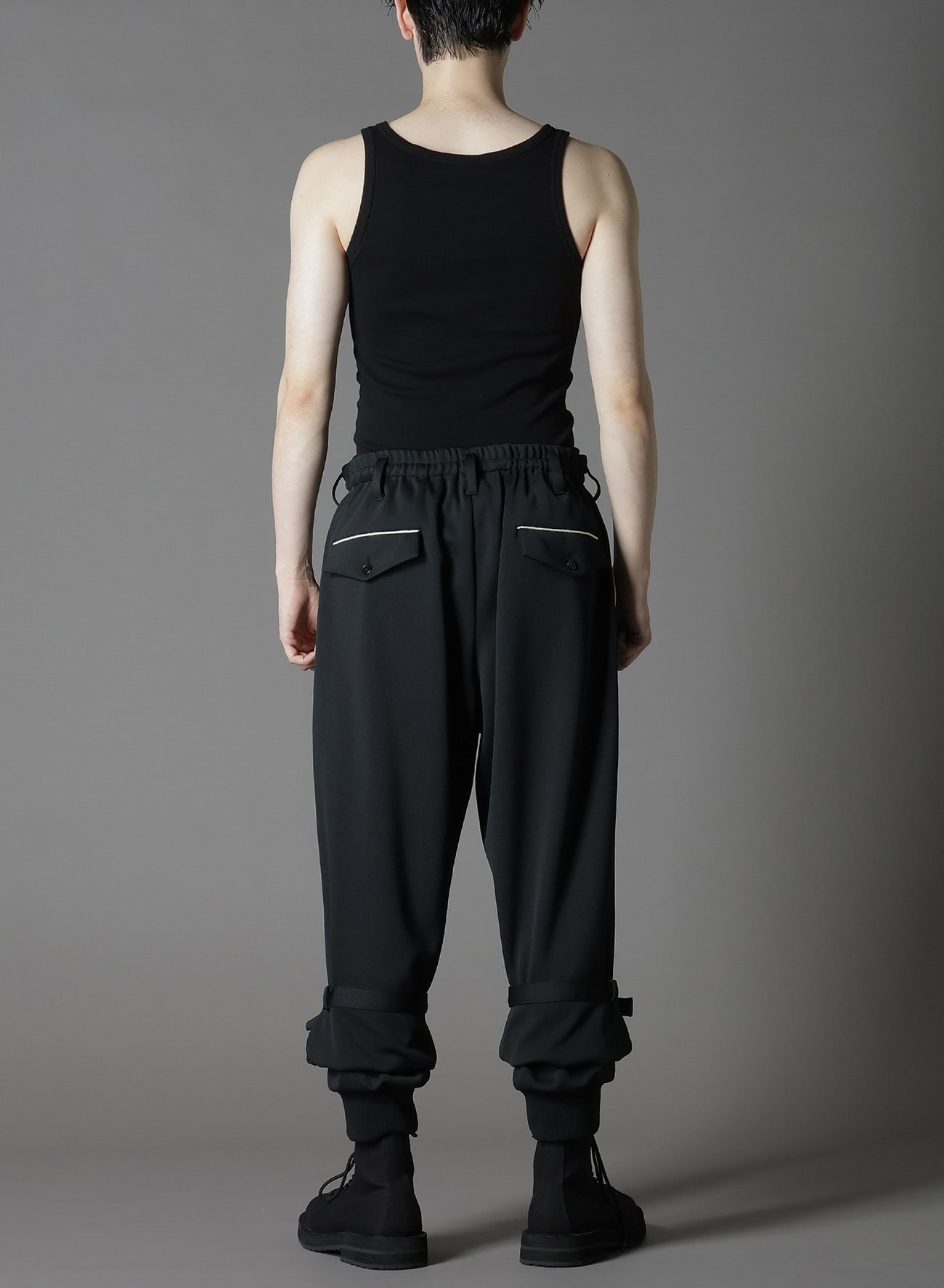 【1/17 10:00 Release】POLYESTER SMOOTH DOUBLE HEM RIB PANTS