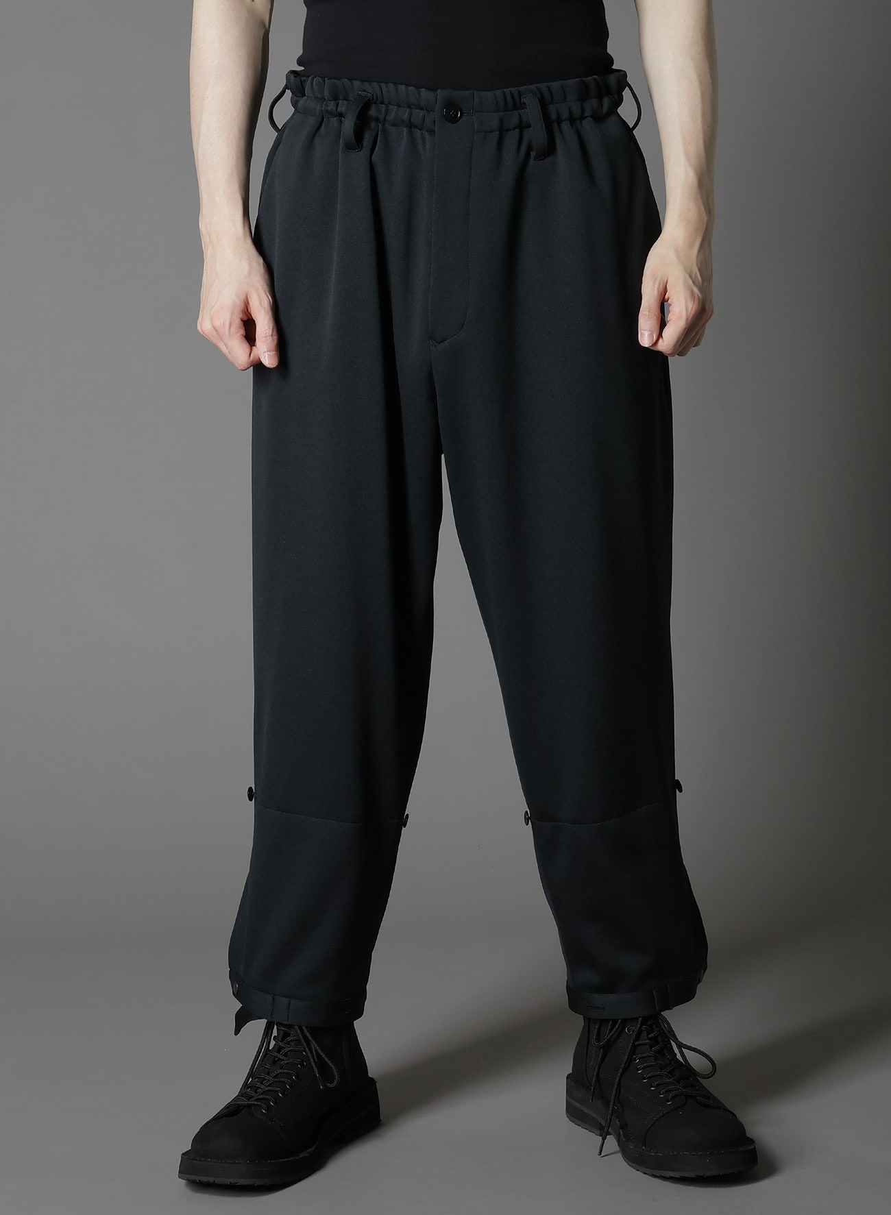 【1/17 10:00 Release】POLYESTER SMOOTH DOUBLE HEM RIB PANTS