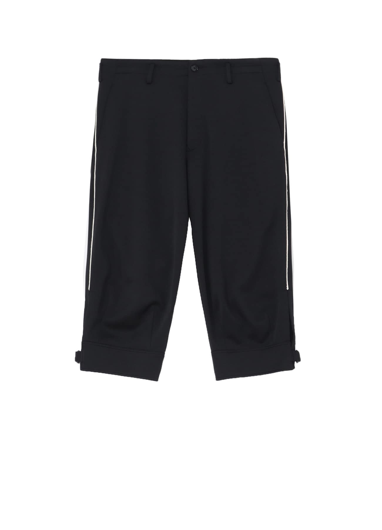 POLYESTER SMOOTH HEM BELT PANTS