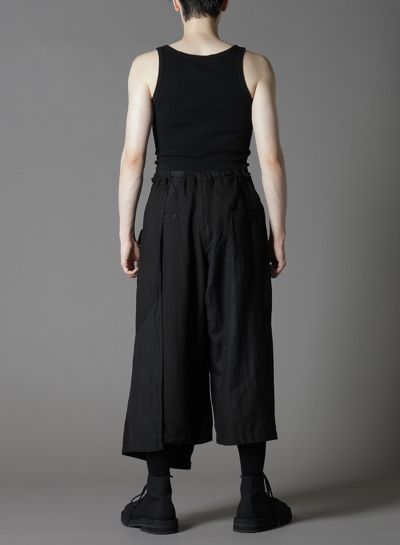 【1/17 10:00 Release】CUBISM PATCHWORK  PRODUCT DYED  WRAP SKIRT PANTS