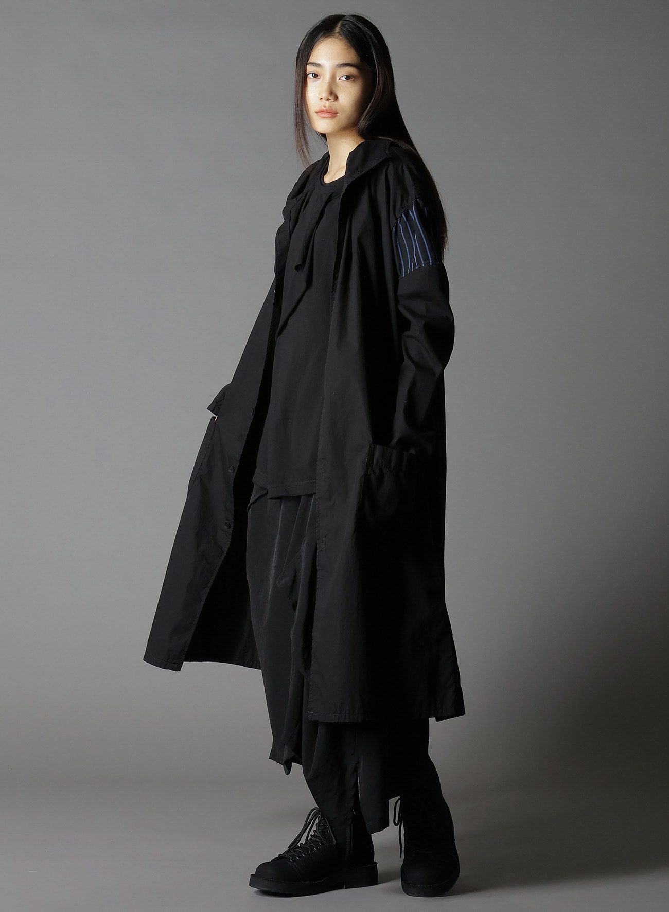 CREPE DE CHINE SQUARE SKIRT