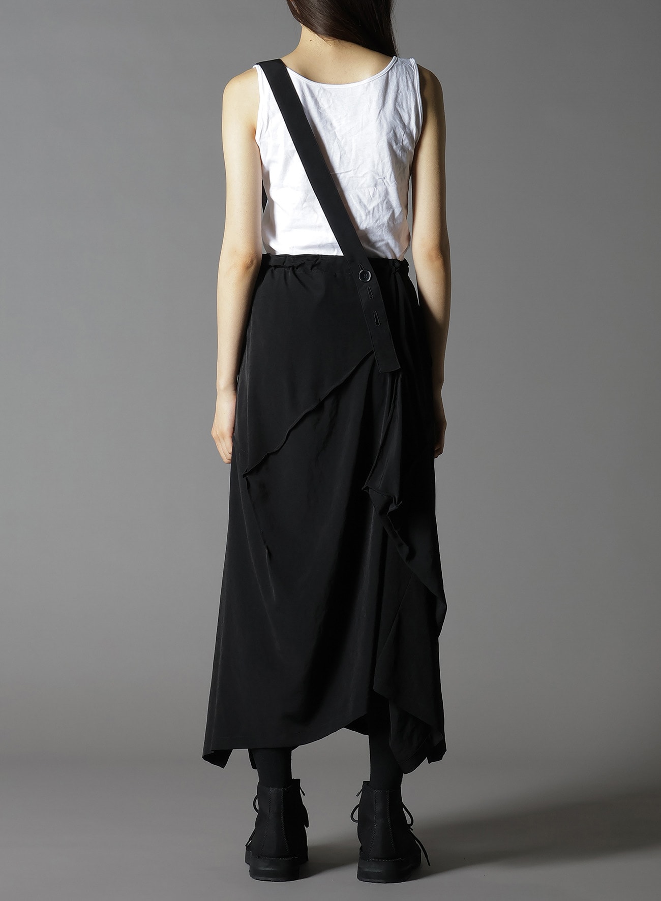 CREPE DE CHINE SQUARE SKIRT