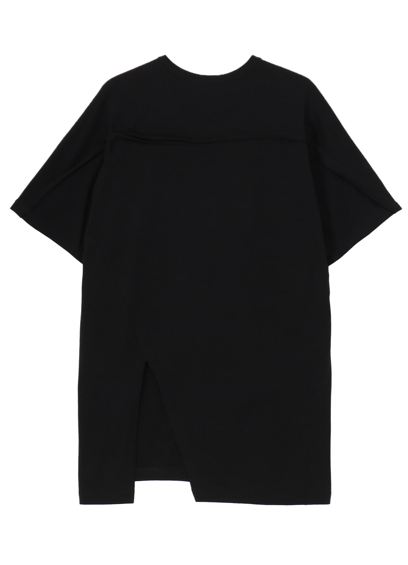 COTTON JERSEY FRONT RAGLAN SLIT T-SHIRT SHORT SLEEVES