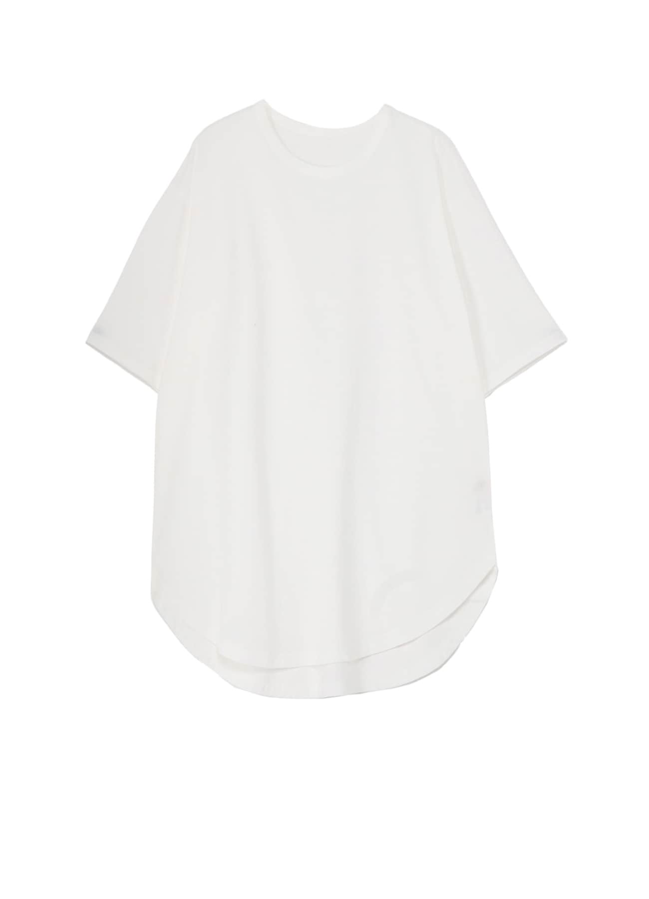 COTTON JERSEY HEM ROUND JUMBO T-SHIRT SHORT SLEEVES