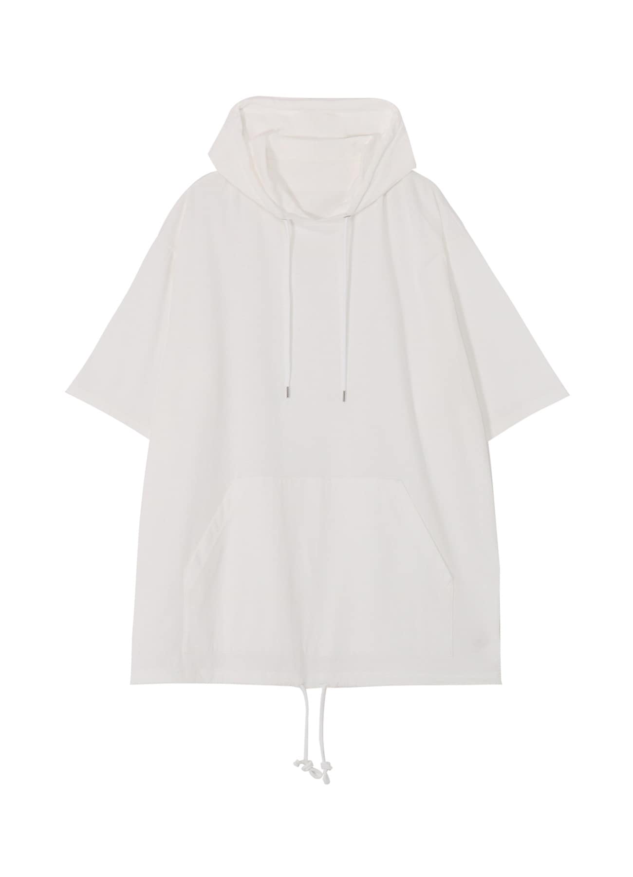 COTTON JERSEY SEVENTH SLEEVE HOODIE
