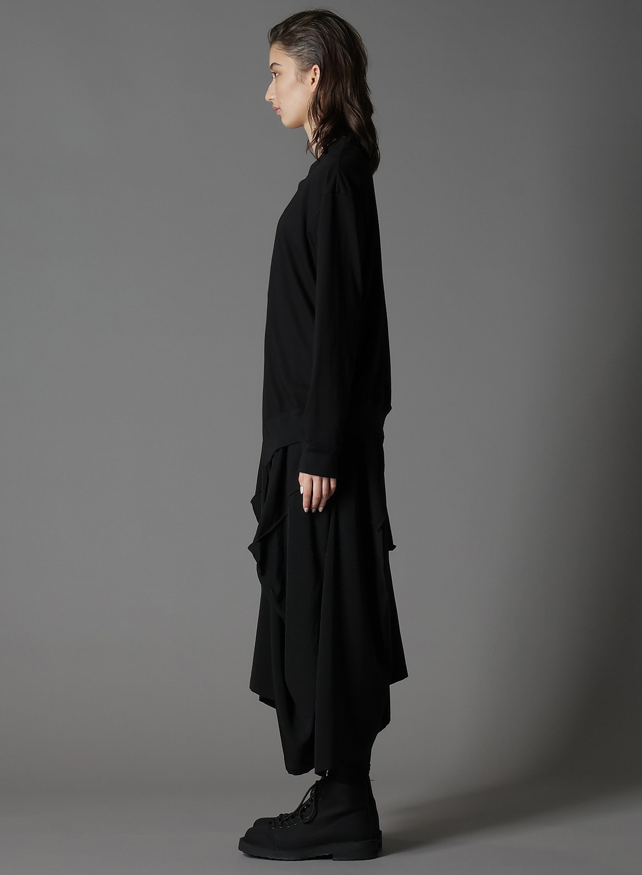 ULTIMA JERSEY ASYMMETRICAL CARDIGAN