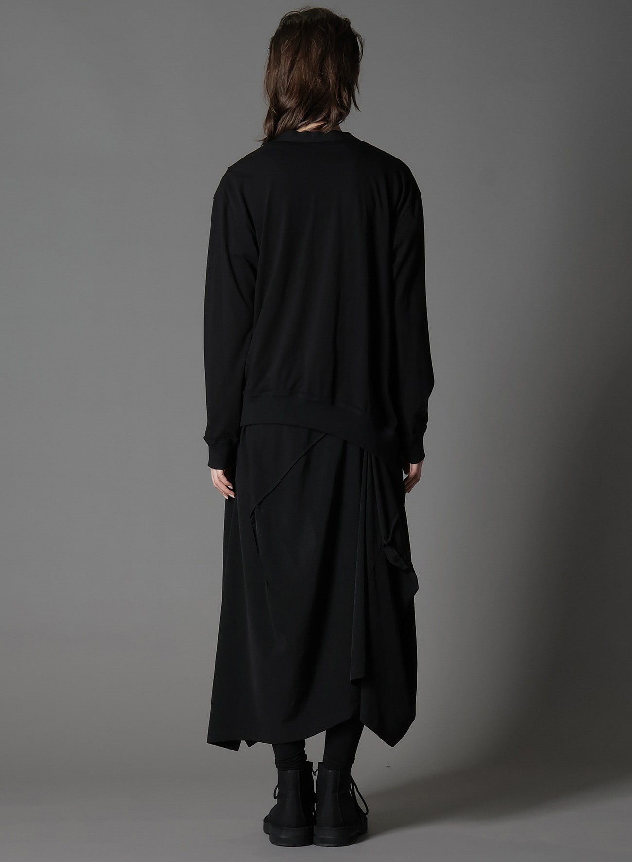 ULTIMA JERSEY ASYMMETRICAL CARDIGAN