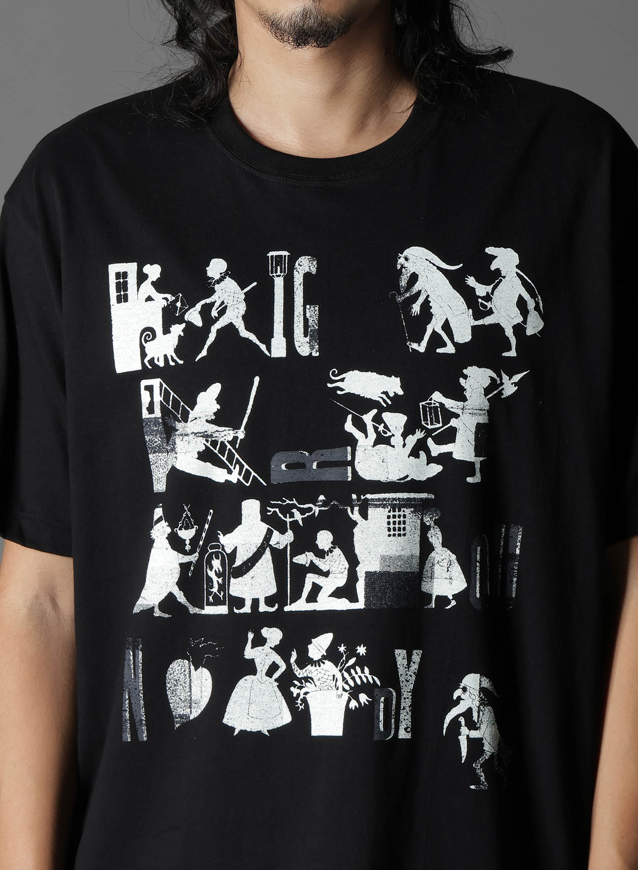 20/COTTON JERSEY PAPER ART/DRY BRUSHING T-SHIRT