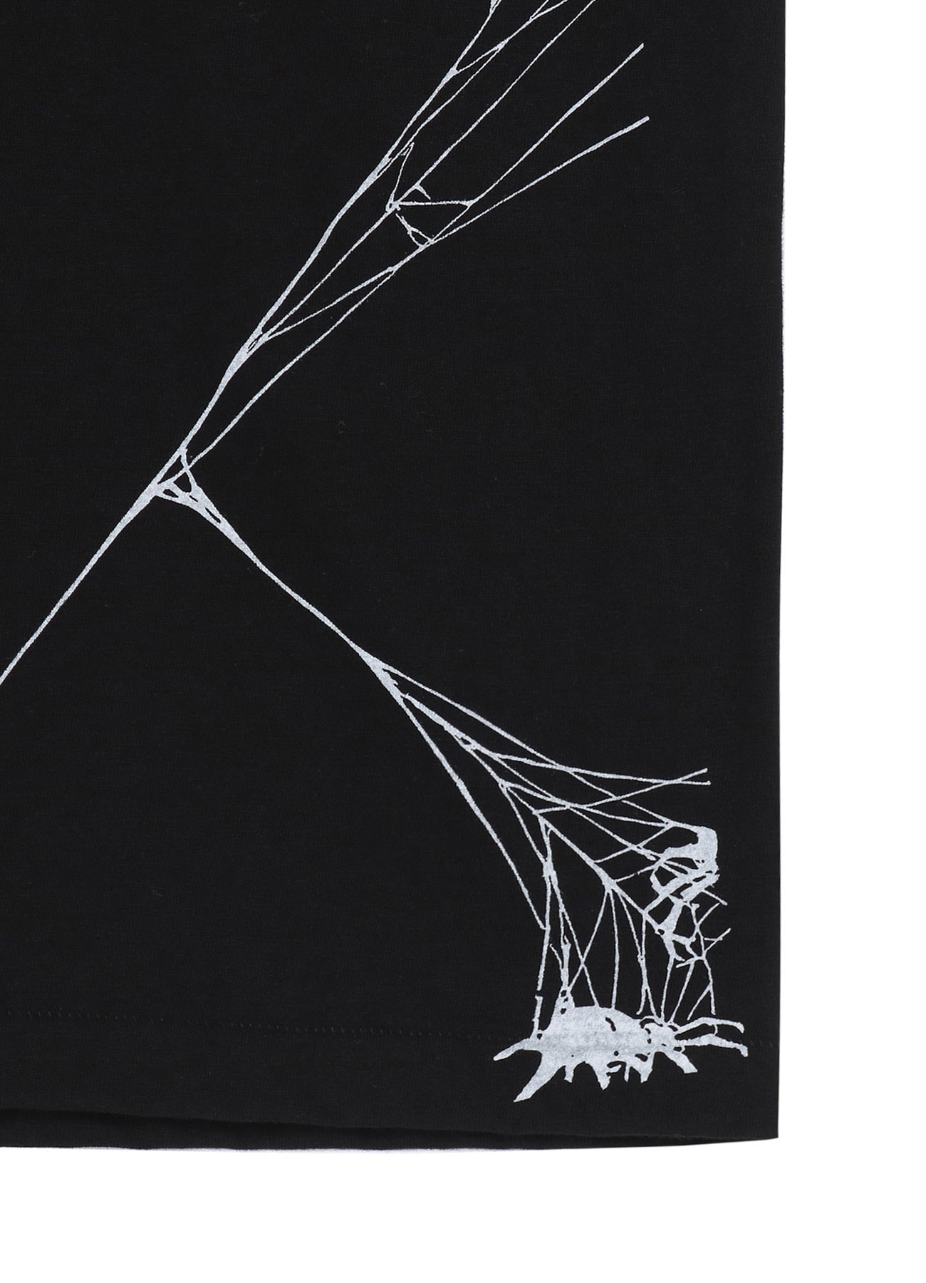 COTTON JERSEY SPIDER WEB T-SHIRT