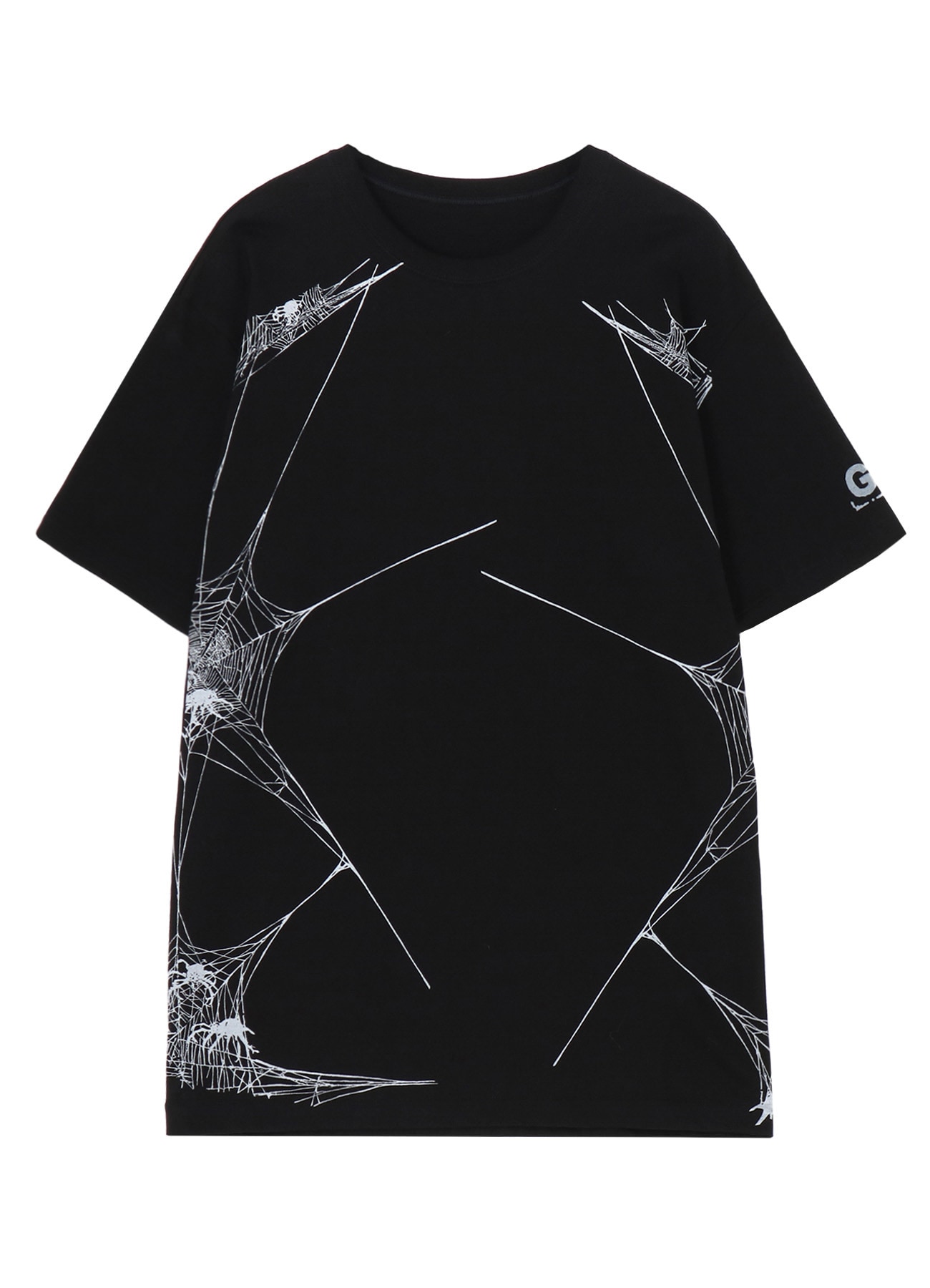 COTTON JERSEY SPIDER WEB T-SHIRT