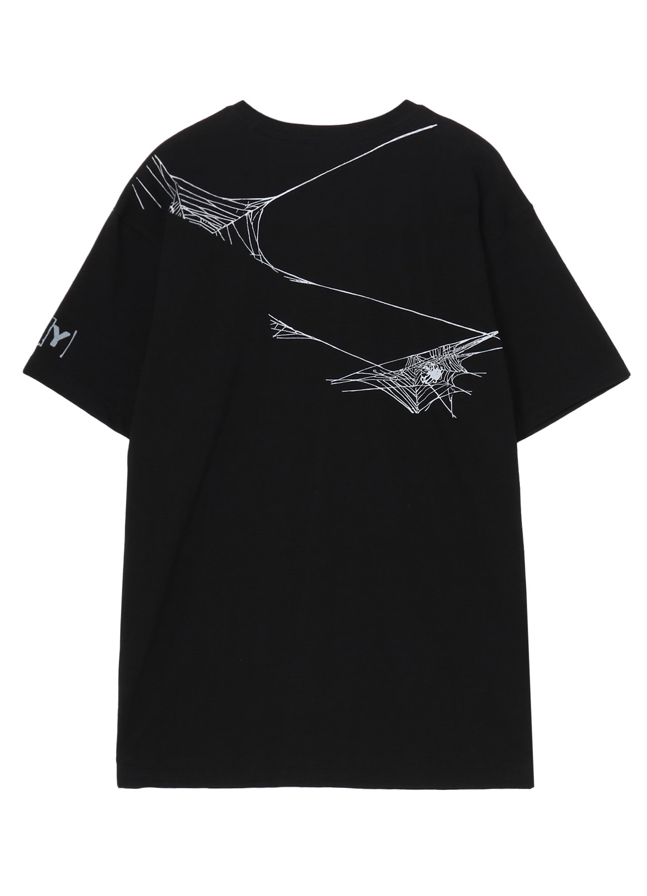 COTTON JERSEY SPIDER WEB T-SHIRT