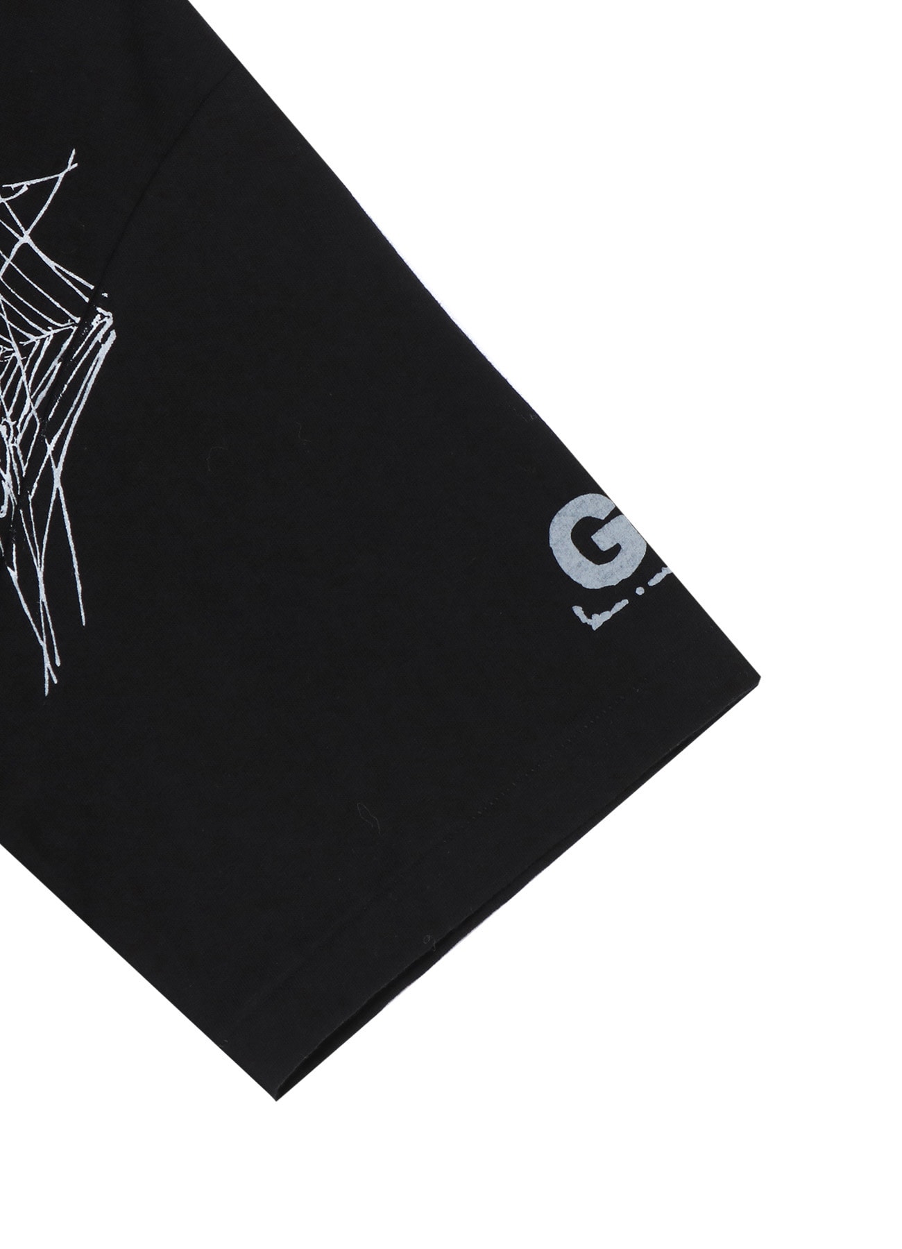 COTTON JERSEY SPIDER WEB T-SHIRT