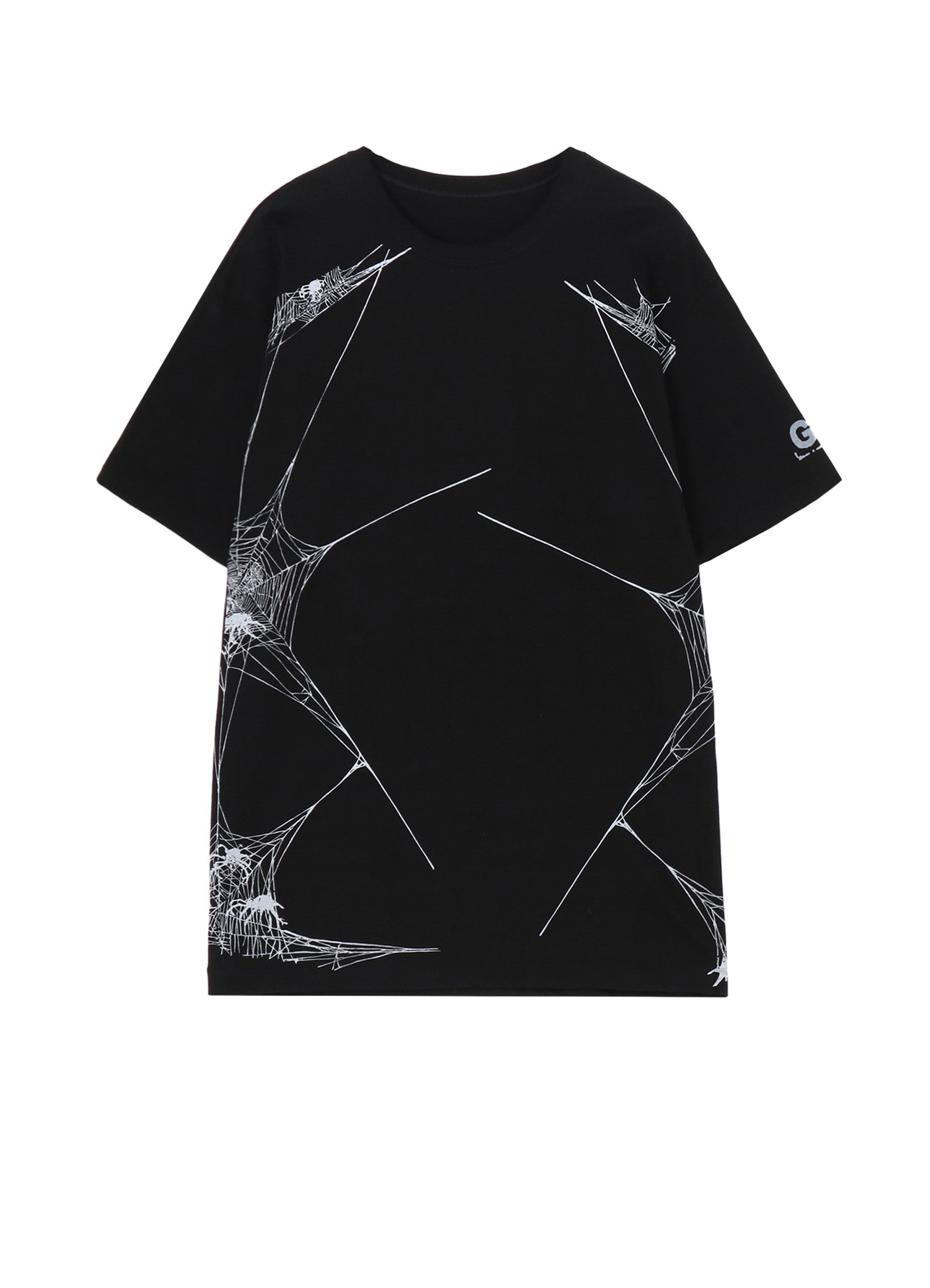 COTTON JERSEY SPIDER WEB T-SHIRT