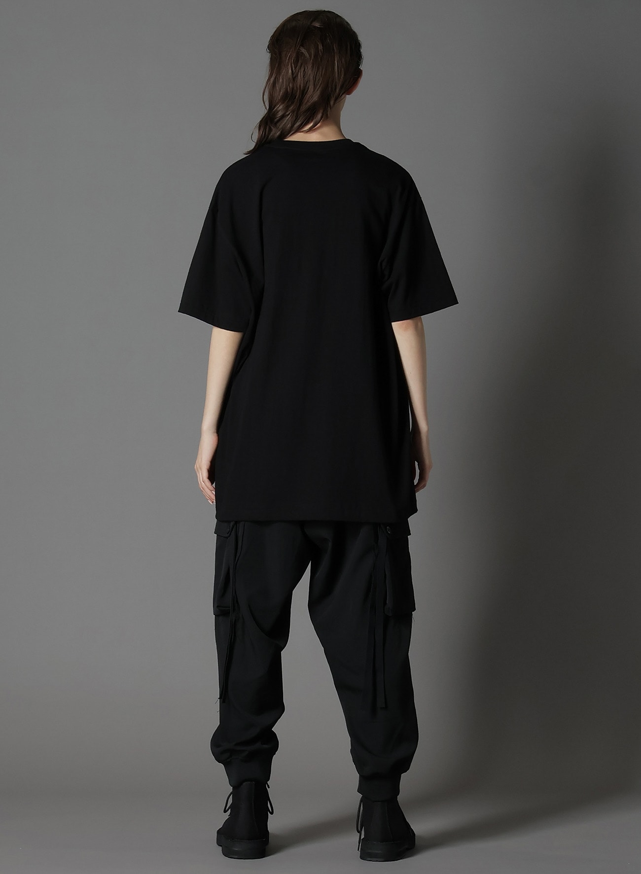 COTTON JERSEY TROMPE-L'OEIL PIN T-SHIRT