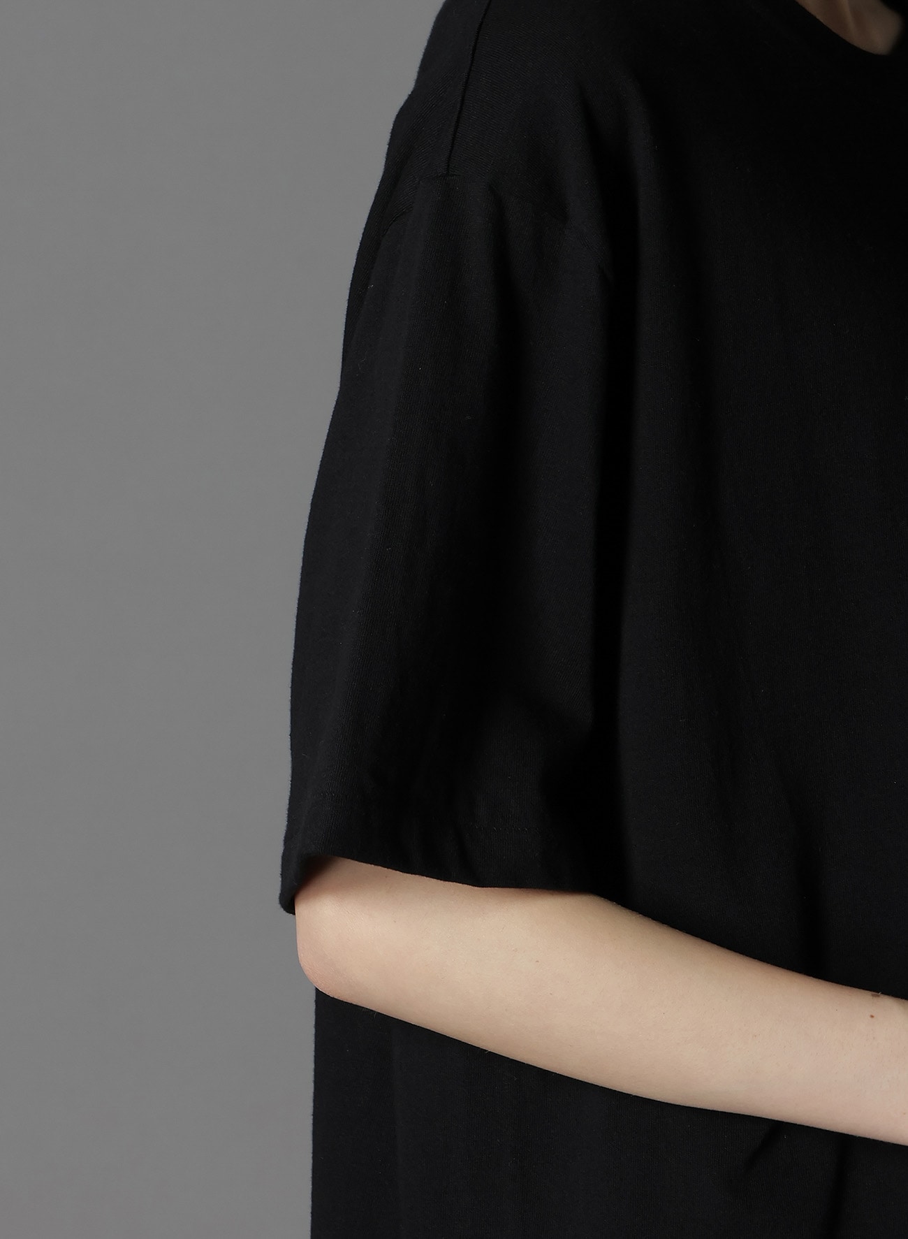 COTTON JERSEY TROMPE-L'OEIL PIN T-SHIRT