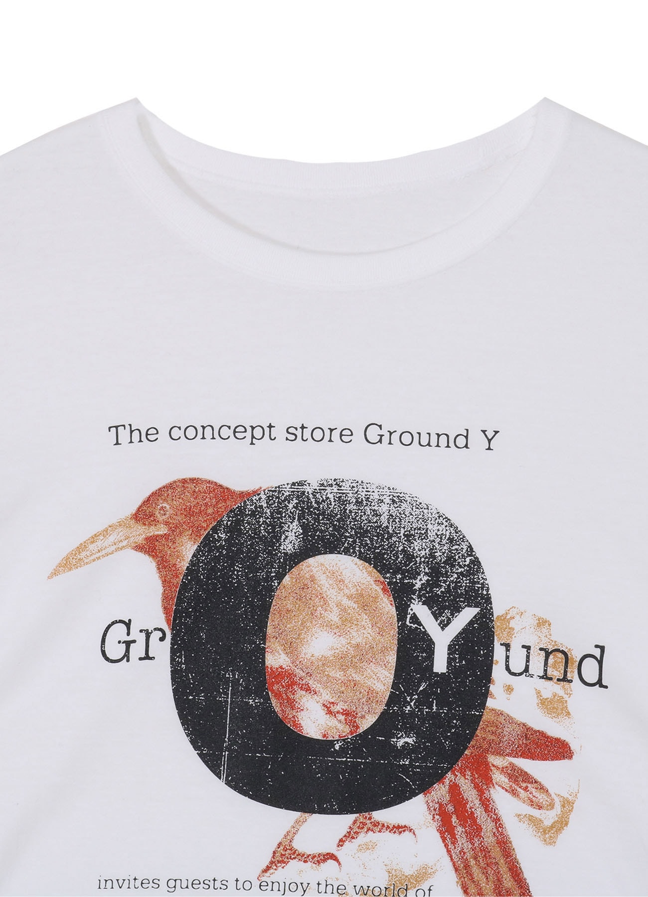 COTTON JERSEY CROW T-SHIRT