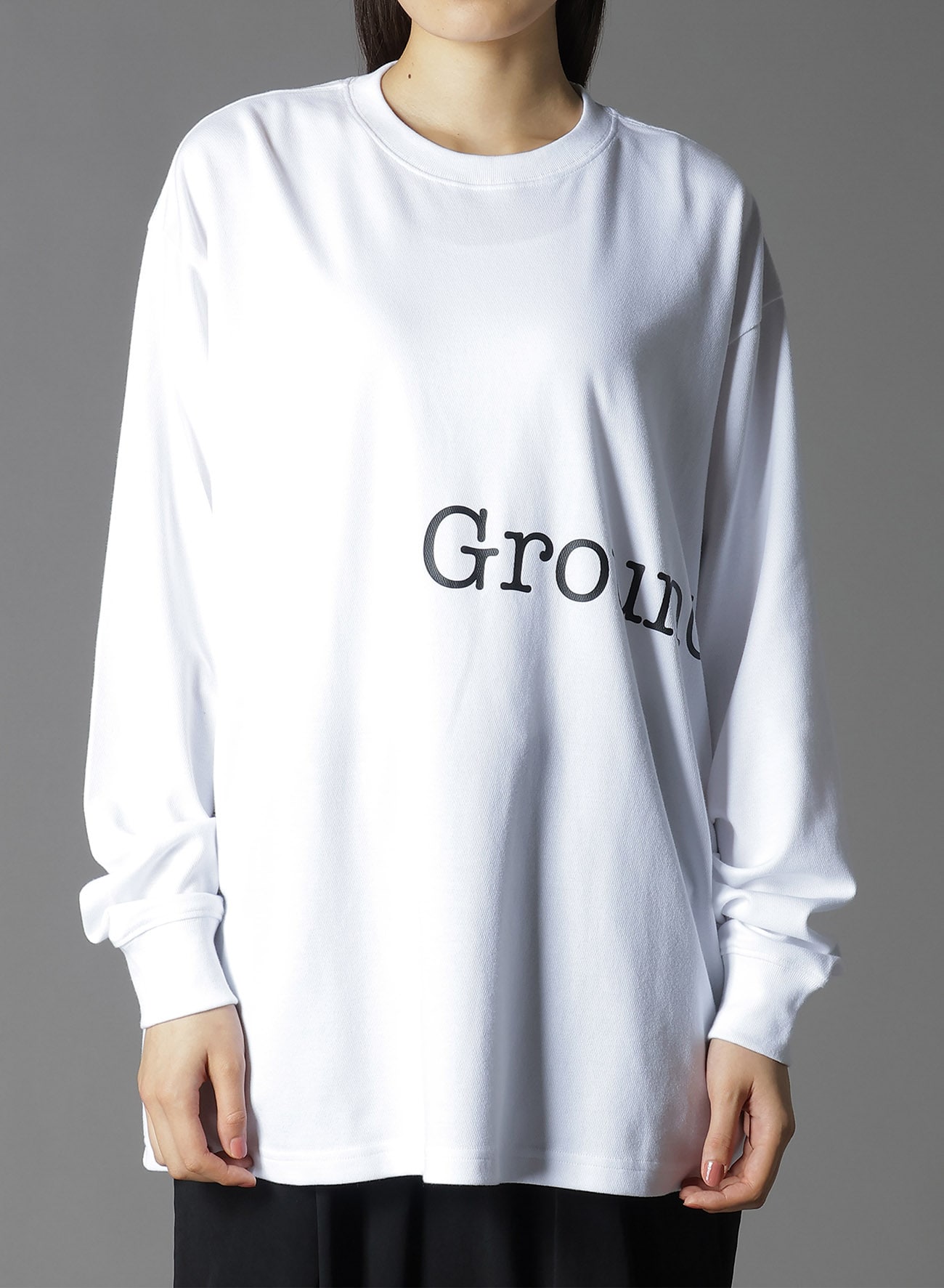 Ground Y×NEWERA(R) L/S OVERSIZED PERFORMANCE TEE