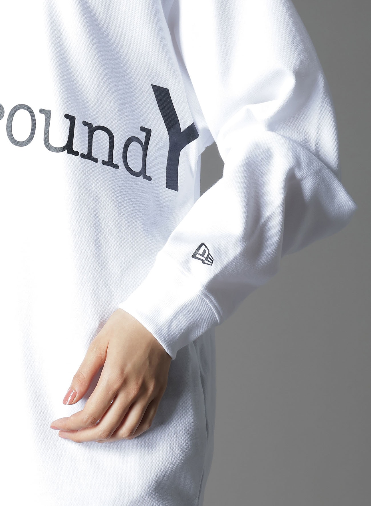 Ground Y×NEWERA(R) L/S OVERSIZED PERFORMANCE TEE
