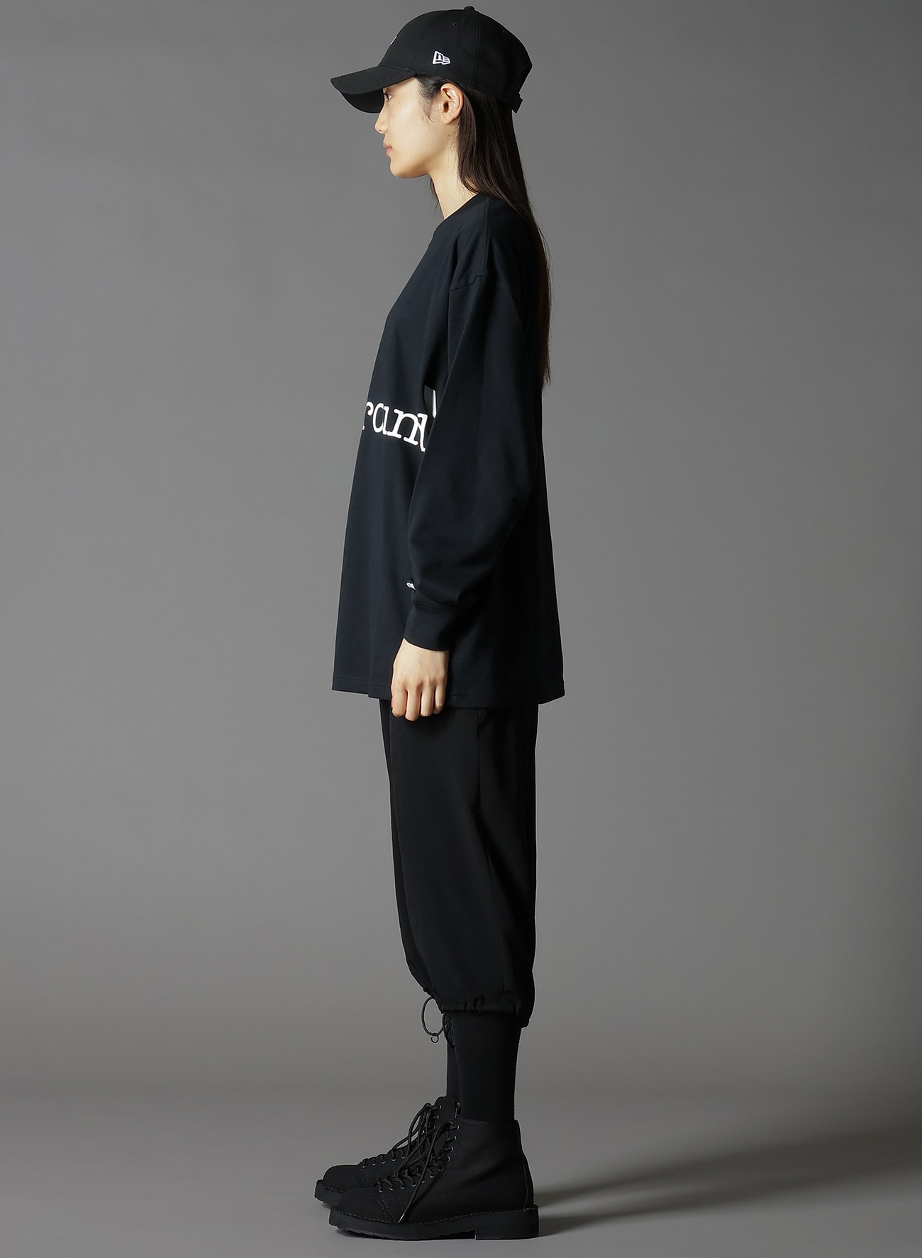 Ground Y×NEWERA(R) L/S OVERSIZED PERFORMANCE TEE
