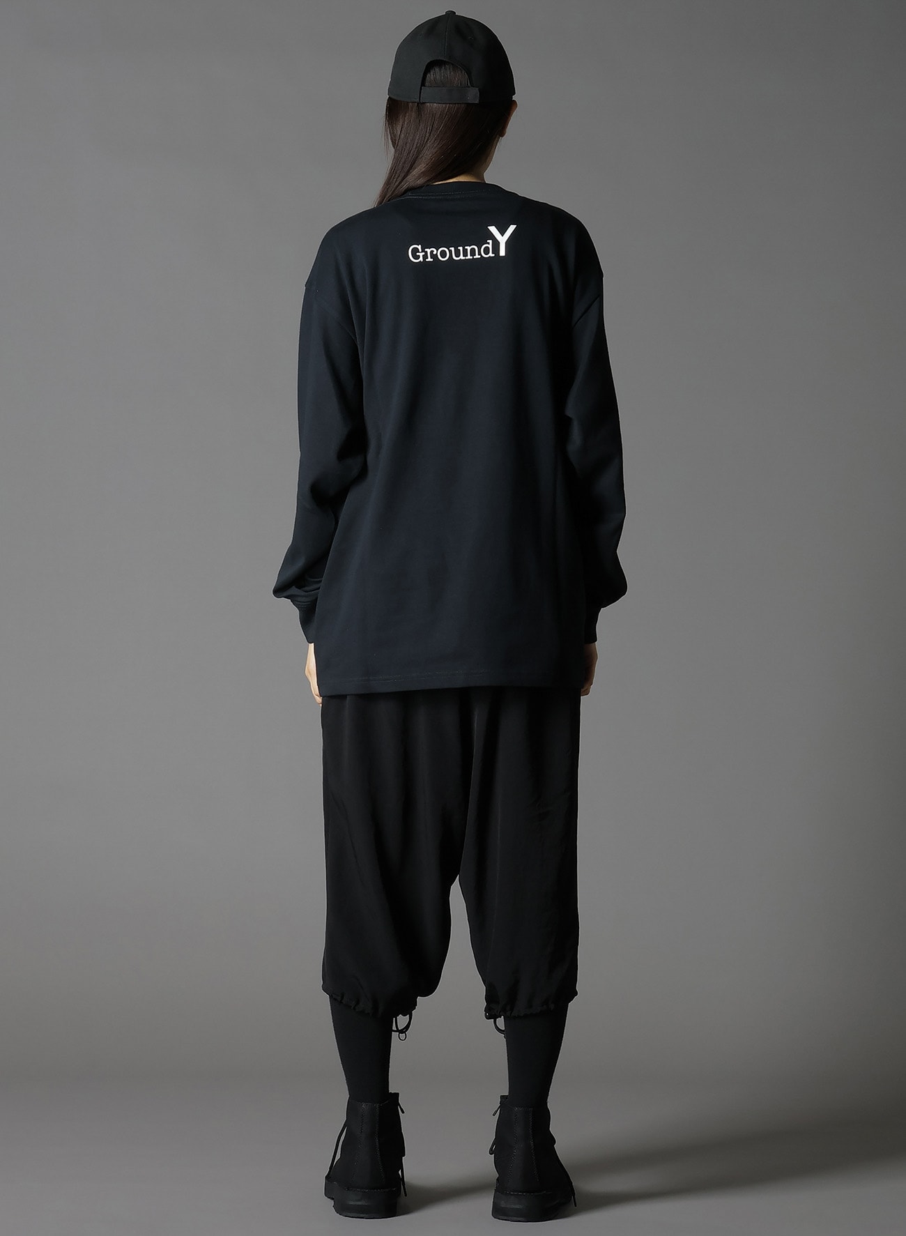Ground Y×NEWERA(R) L/S OVERSIZED PERFORMANCE TEE