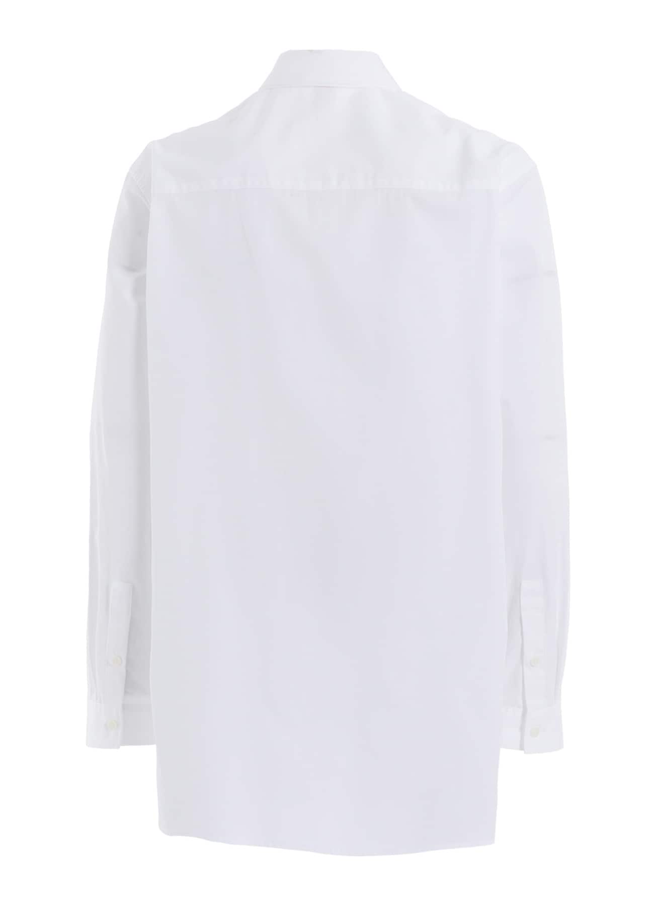 COTTON BROAD DOUBLE-LAYER COLLAR SHIRT