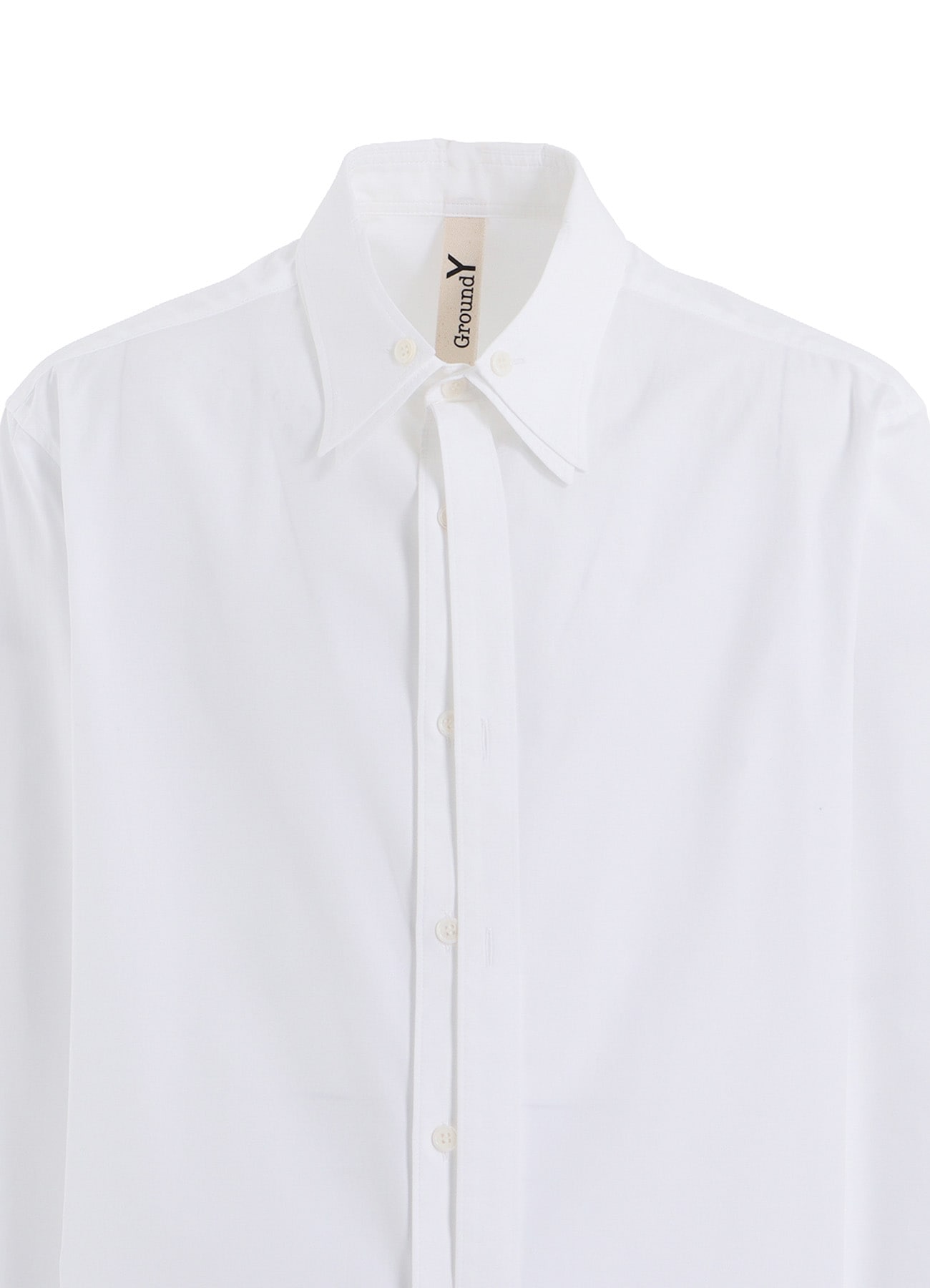 COTTON BROAD DOUBLE-LAYER COLLAR SHIRT