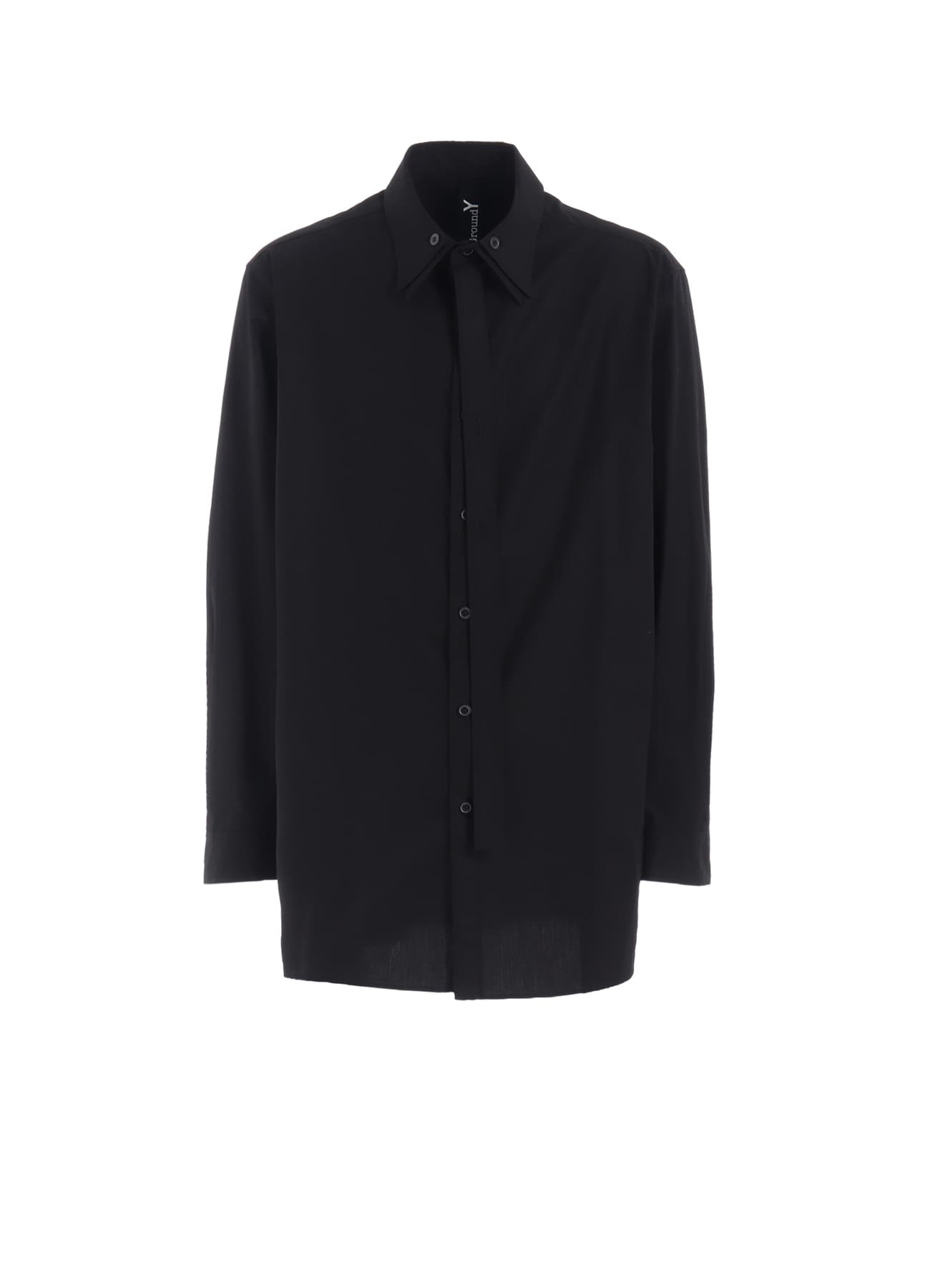 COTTON BROAD DOUBLE-LAYER COLLAR SHIRT