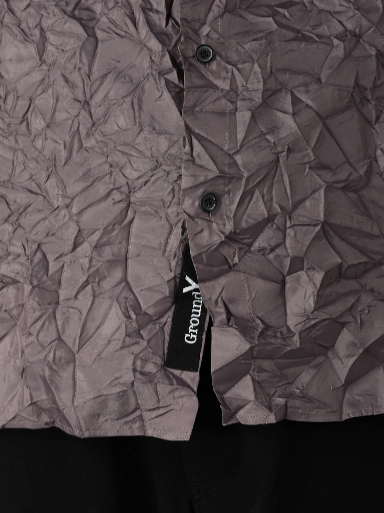 CRUSHED FABRIC SHORT SLEEVE SHIRT