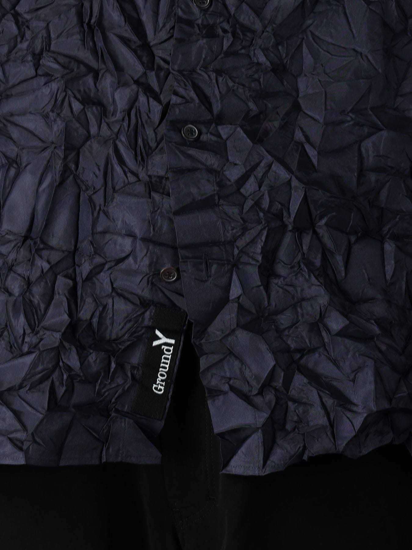 CRUSHED FABRIC SHORT SLEEVE SHIRT