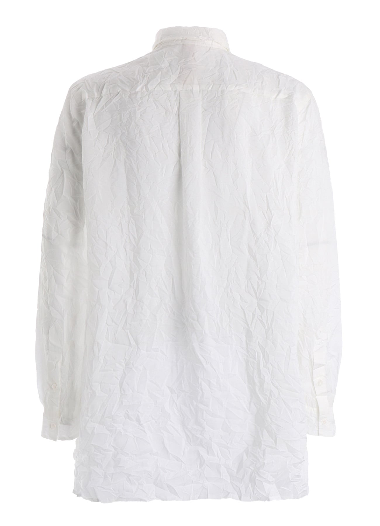 CRUSHED FABRIC TRIPLE COLLAR SHIRT