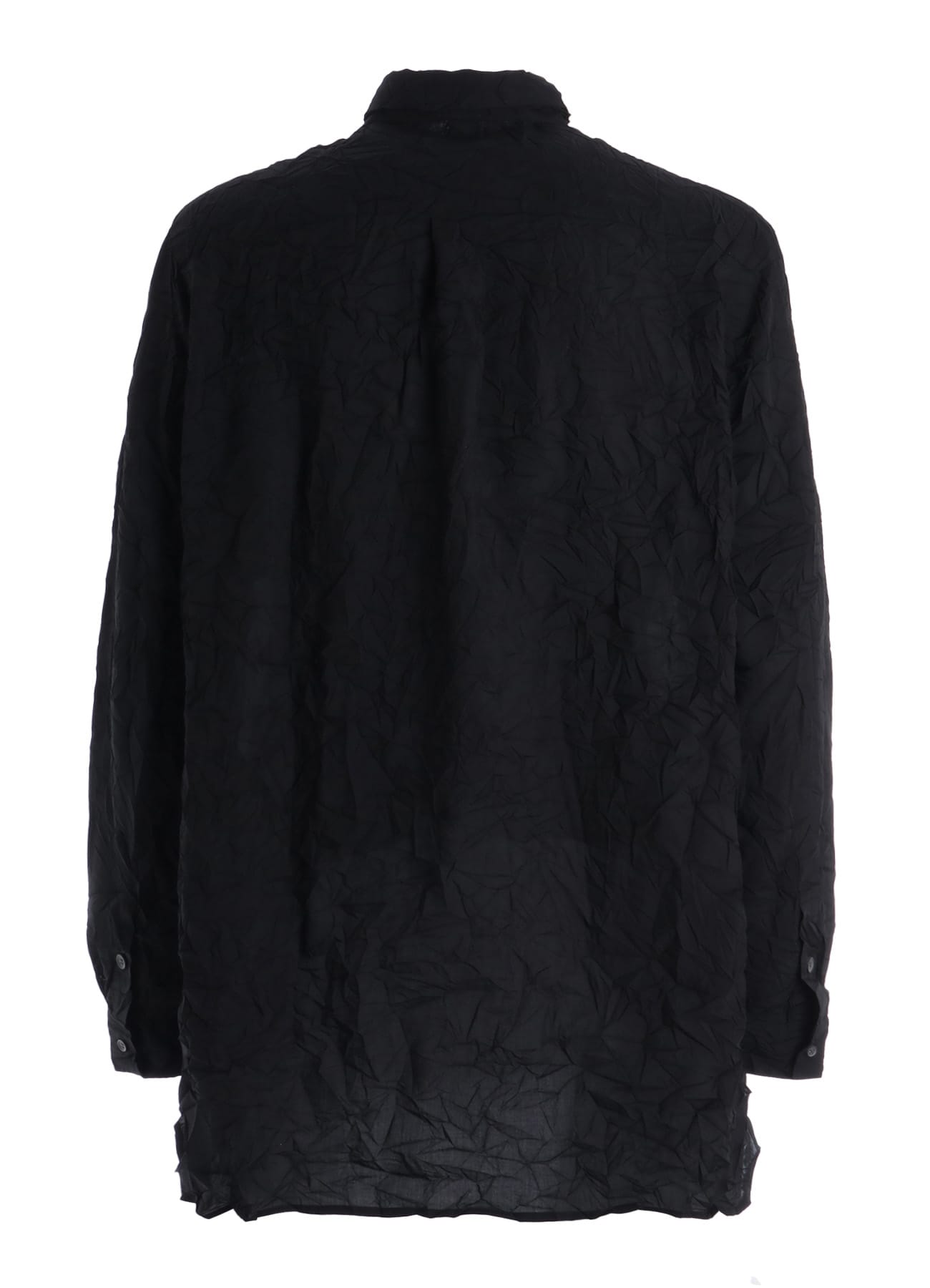CRUSHED FABRIC TRIPLE COLLAR SHIRT