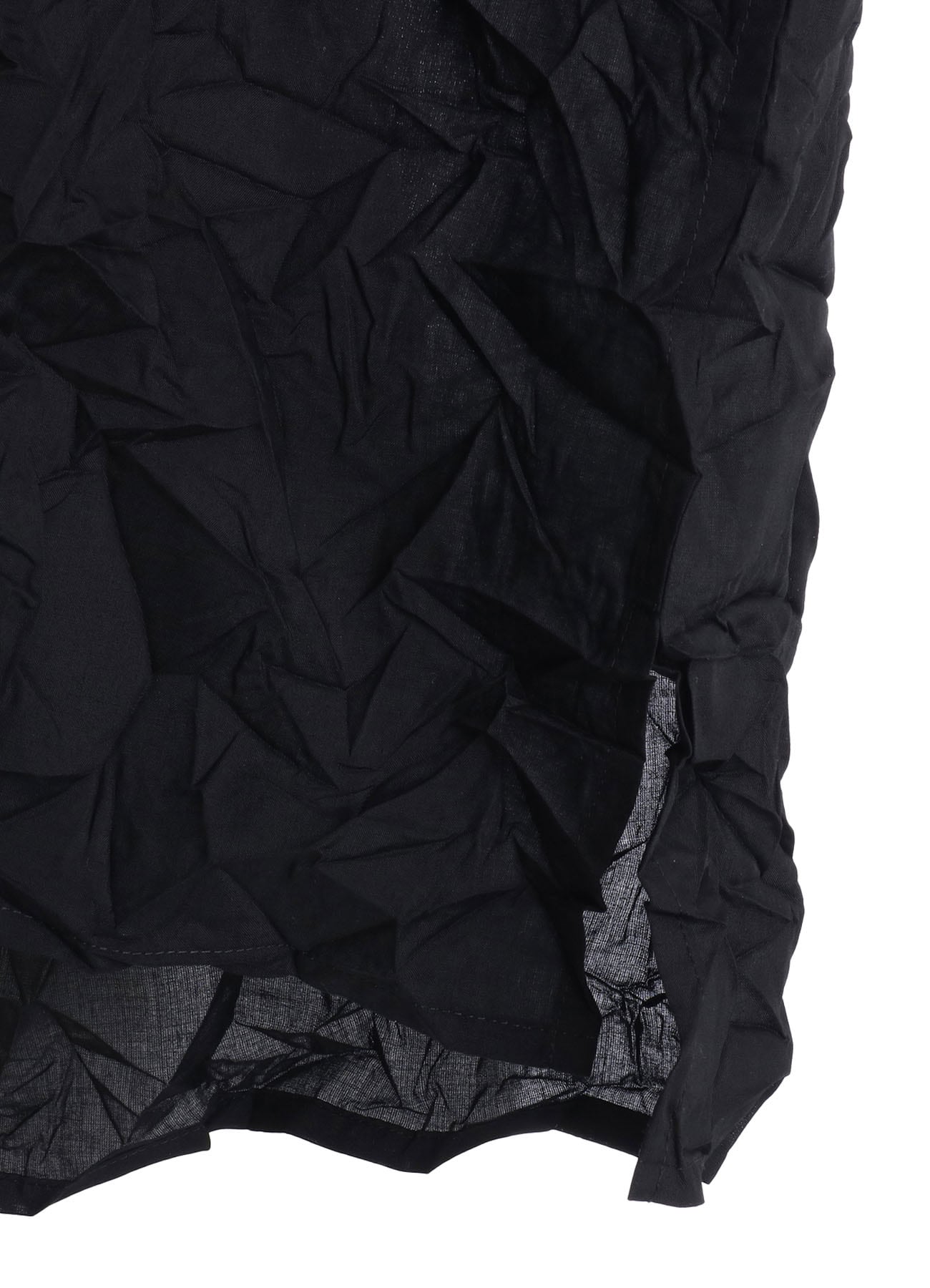 CRUSHED FABRIC TRIPLE COLLAR SHIRT