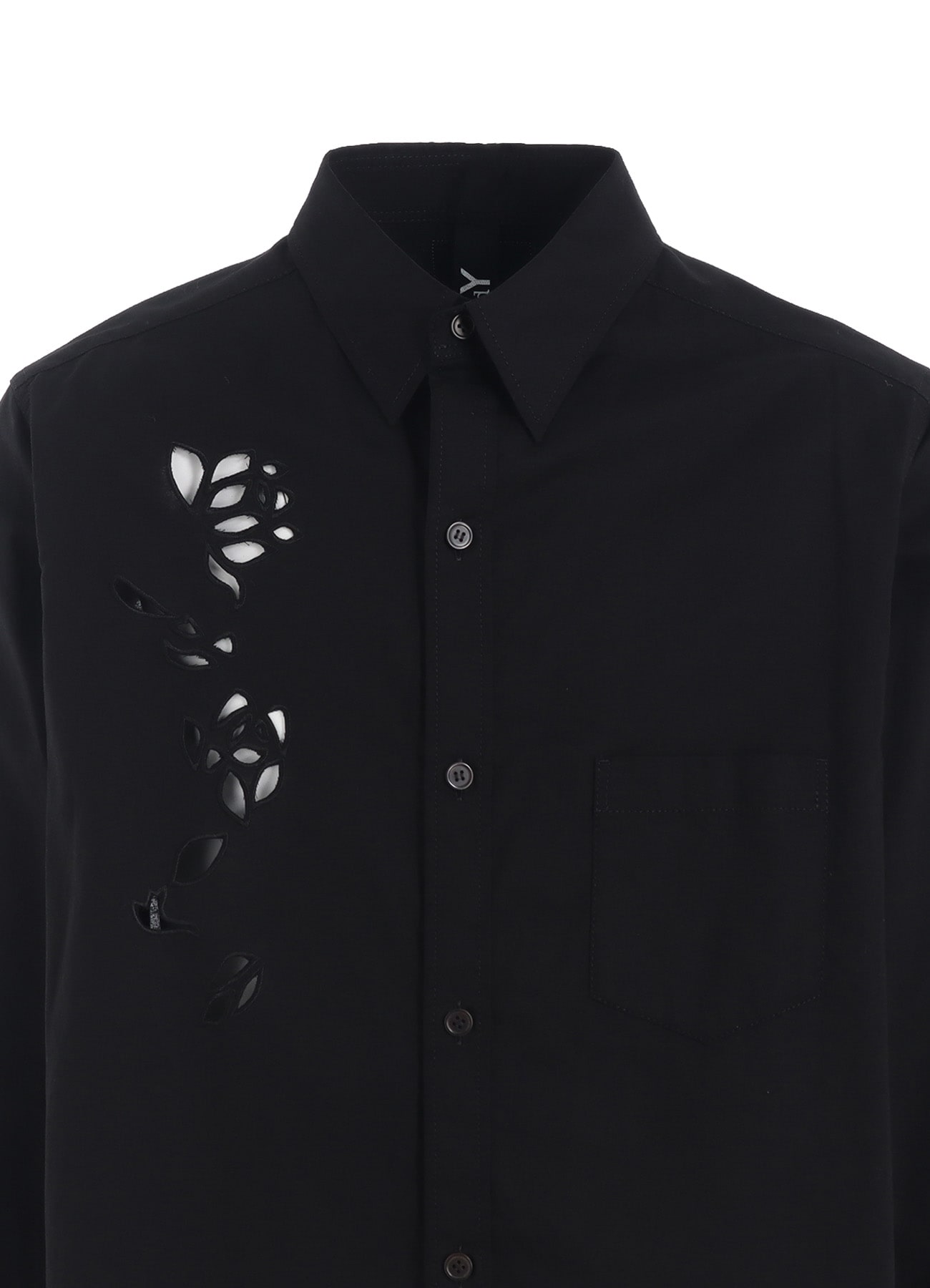 CUTWORK EMBROIDERY LIGHT TWILL SHIRT