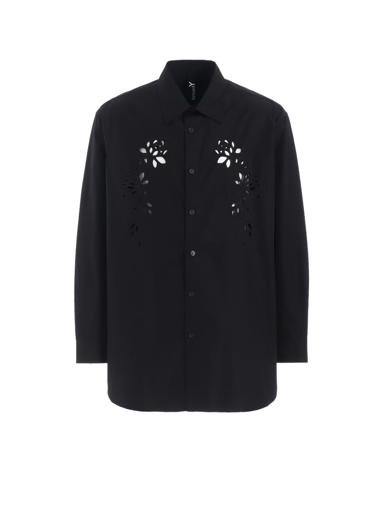 COTTON BROAD CUTWORK BIG SHIRT