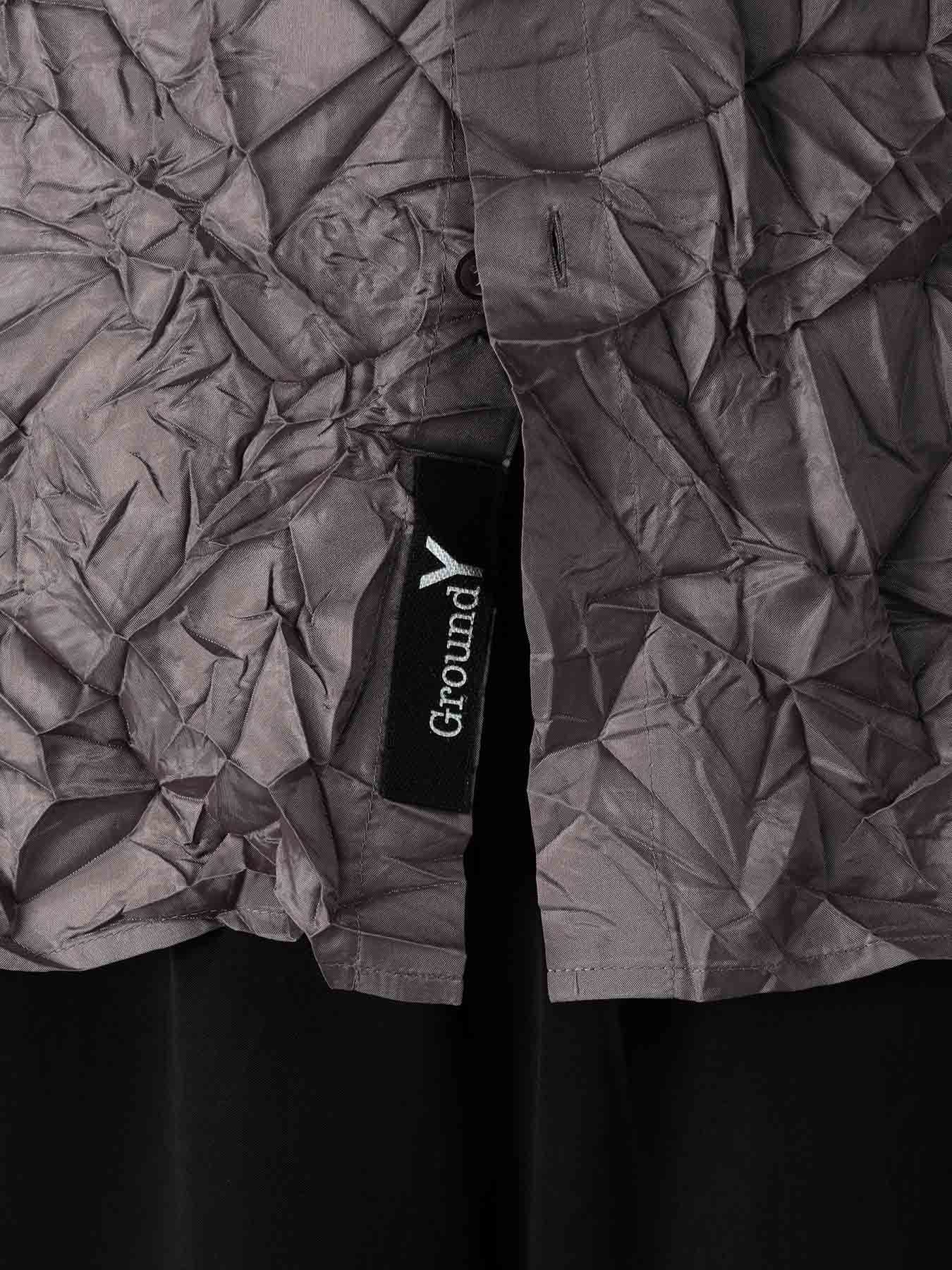 CRUSHED FABRIC LONG SLEEVE SHIRT