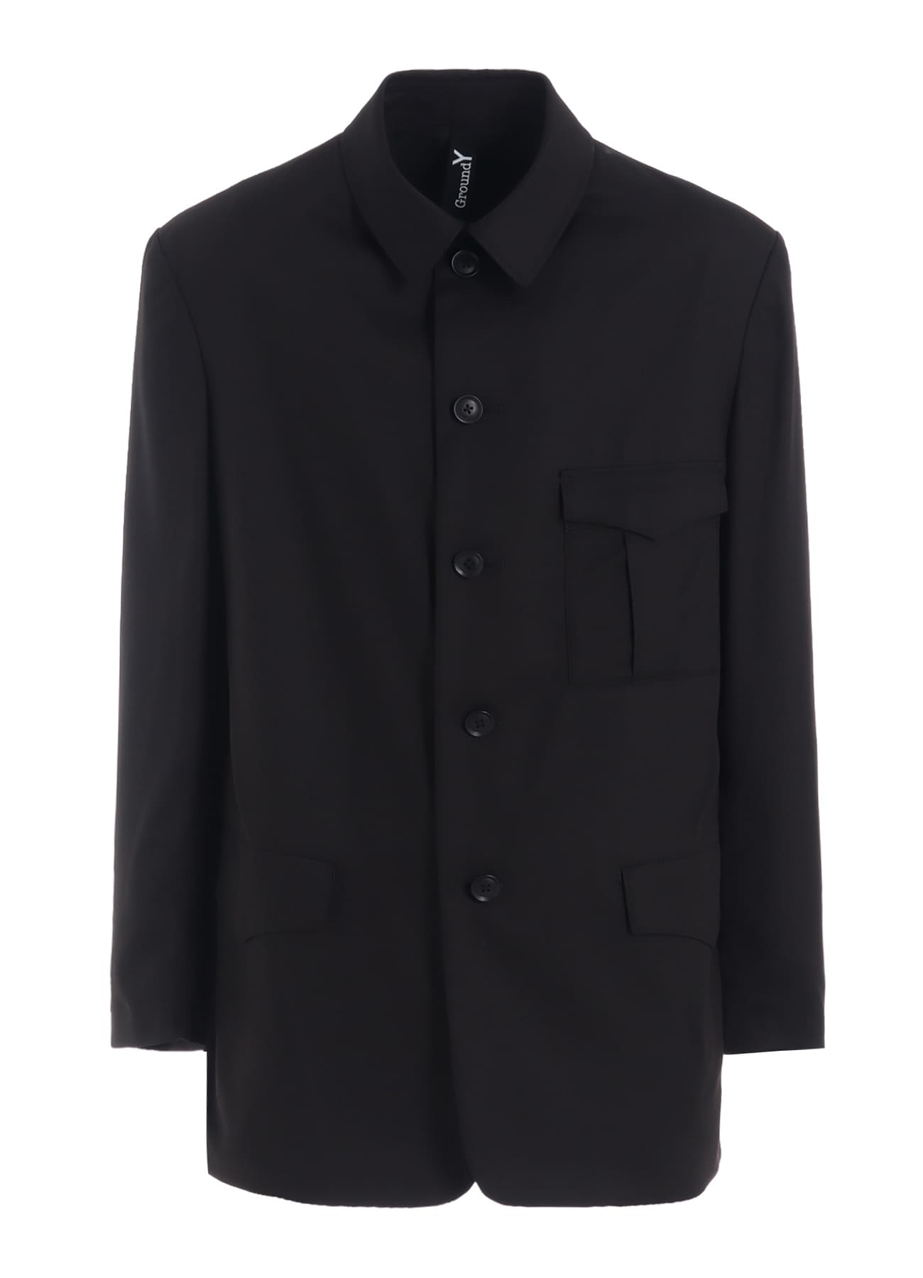 TR TWILL STAND COLLAR GUSSET POCKET JACKET