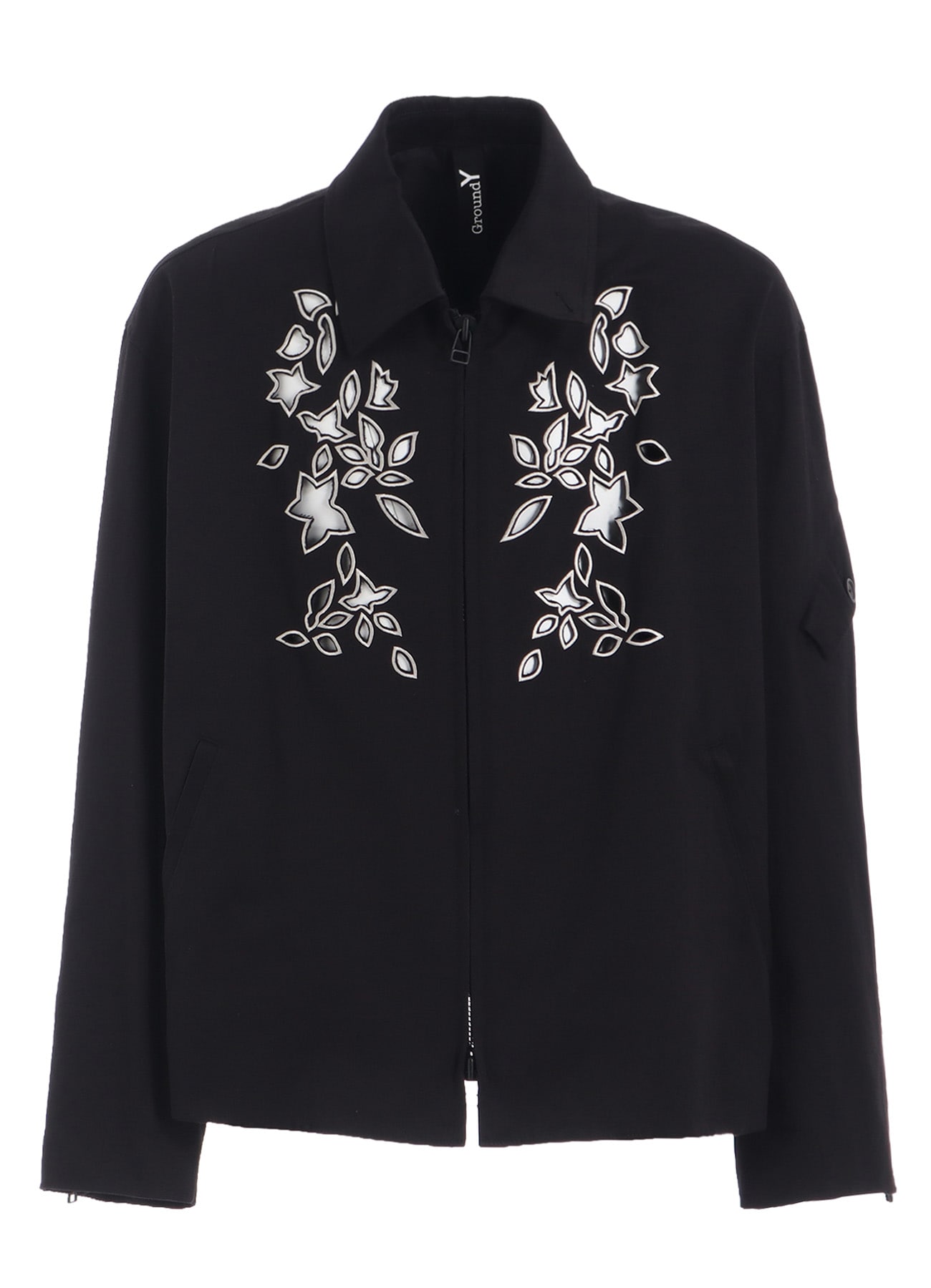 WHIPCORD CUTWORK SLEEVE-POCKET DRIZZLER JACKET