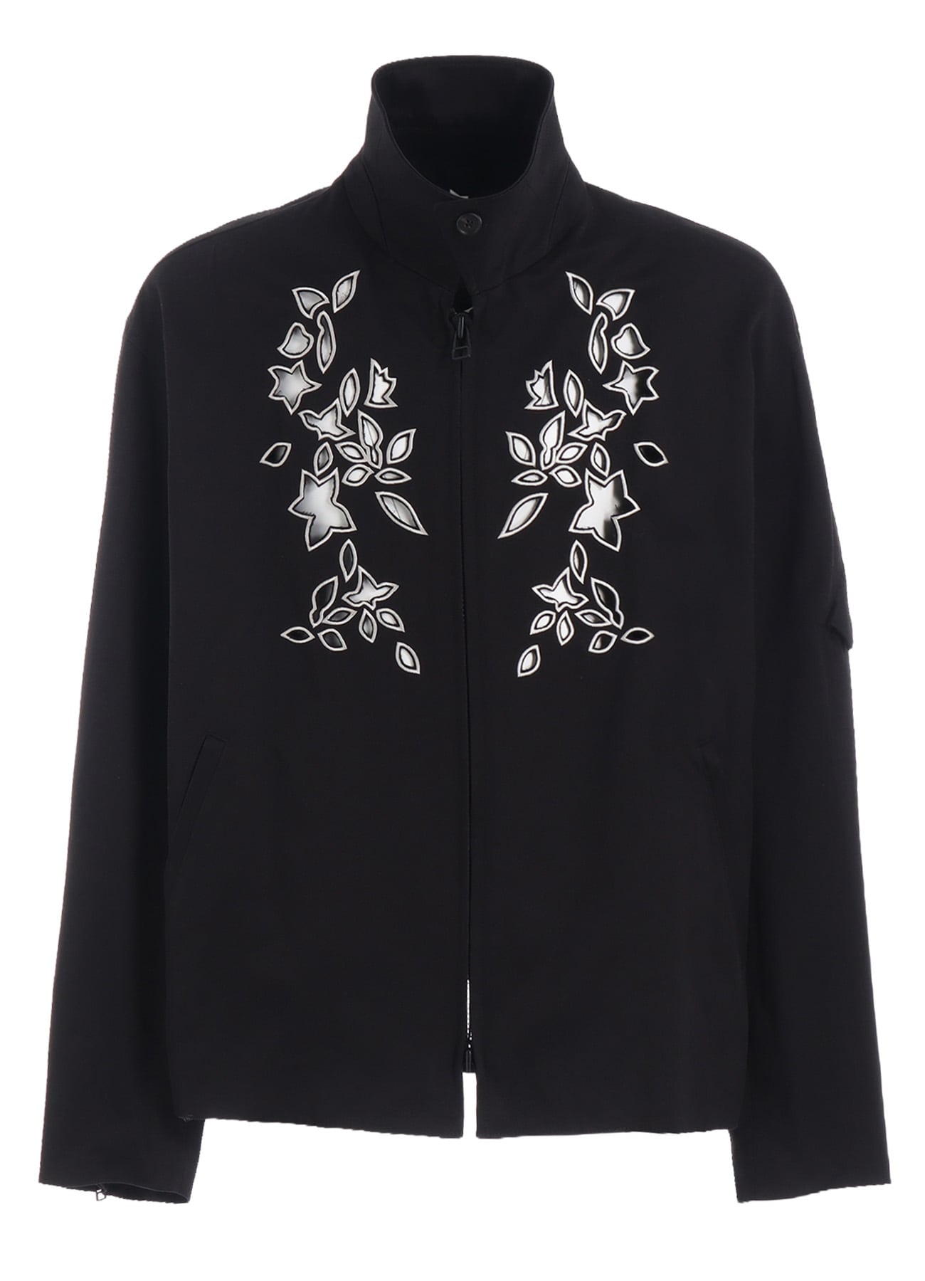 WHIPCORD CUTWORK SLEEVE-POCKET DRIZZLER JACKET