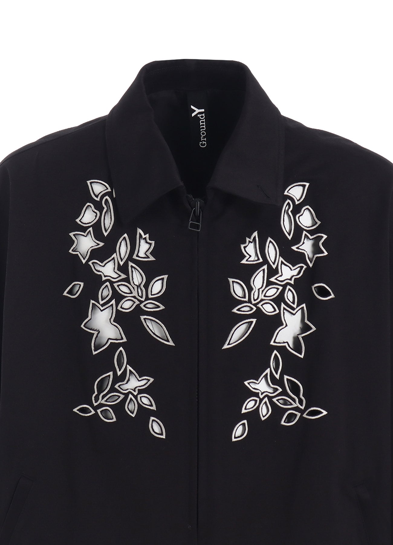 WHIPCORD CUTWORK SLEEVE-POCKET DRIZZLER JACKET