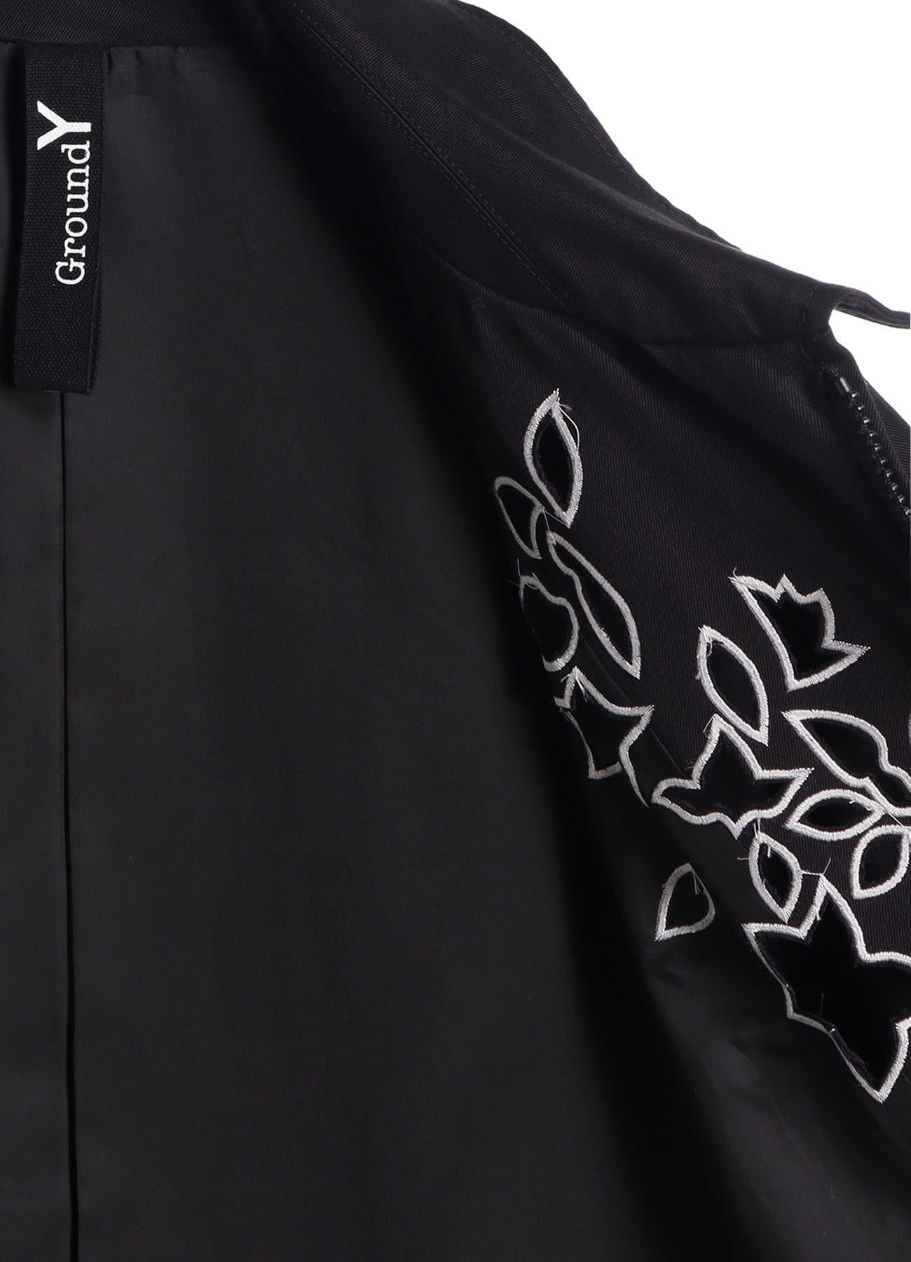 WHIPCORD CUTWORK SLEEVE-POCKET DRIZZLER JACKET