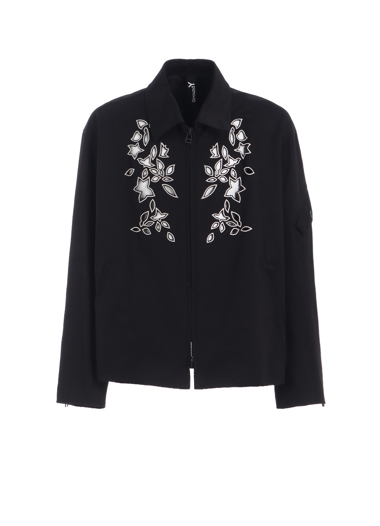 WHIPCORD CUTWORK SLEEVE-POCKET DRIZZLER JACKET