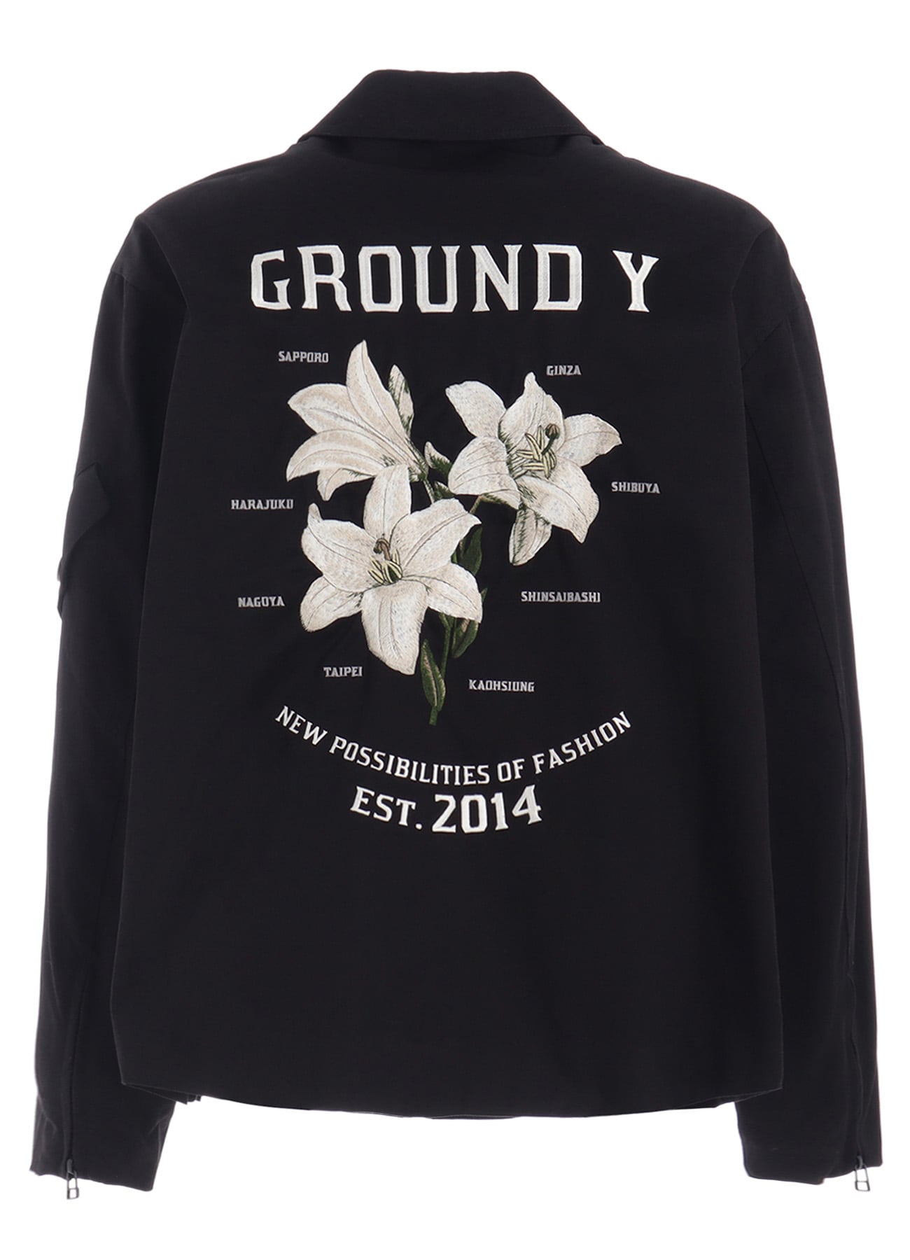 WHIPCORD LILY EMBROIDERED SOUVENIR JACKET