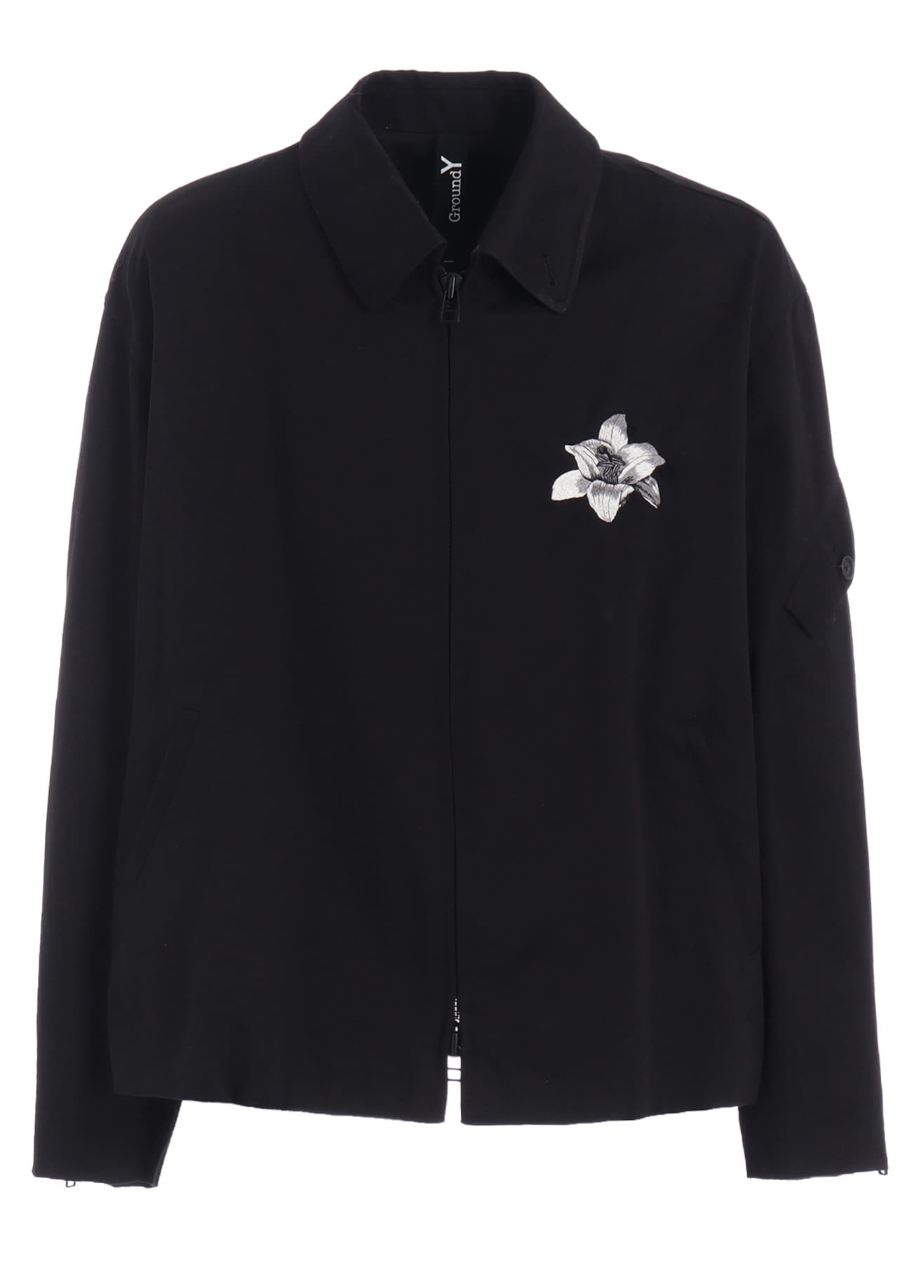 WHIPCORD LILY EMBROIDERED SOUVENIR JACKET