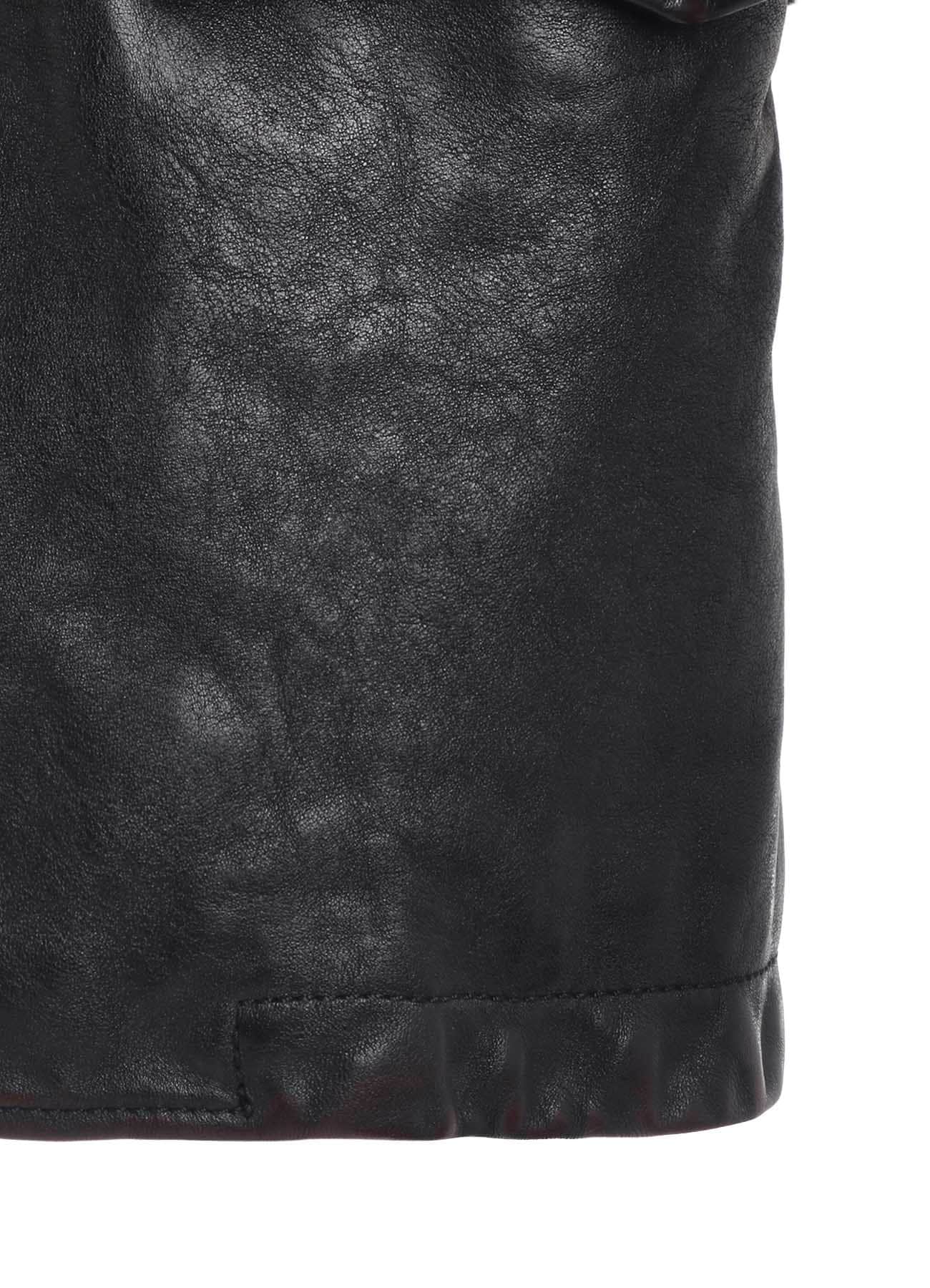 HORSE LEATHER STAND COLLAR JACKET