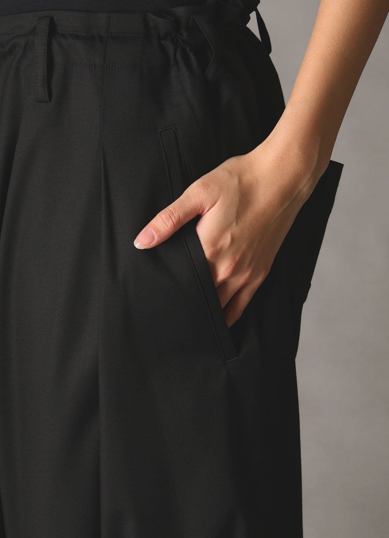 TR TWILL WIDE LEG PANTS