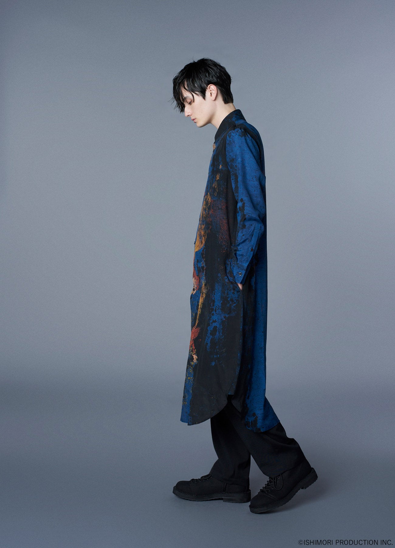 【11/15 12:00 Release】Ground Y×CYBORG 009 60th 00 NUMBER CYBORG LONG DRESS SHIRT