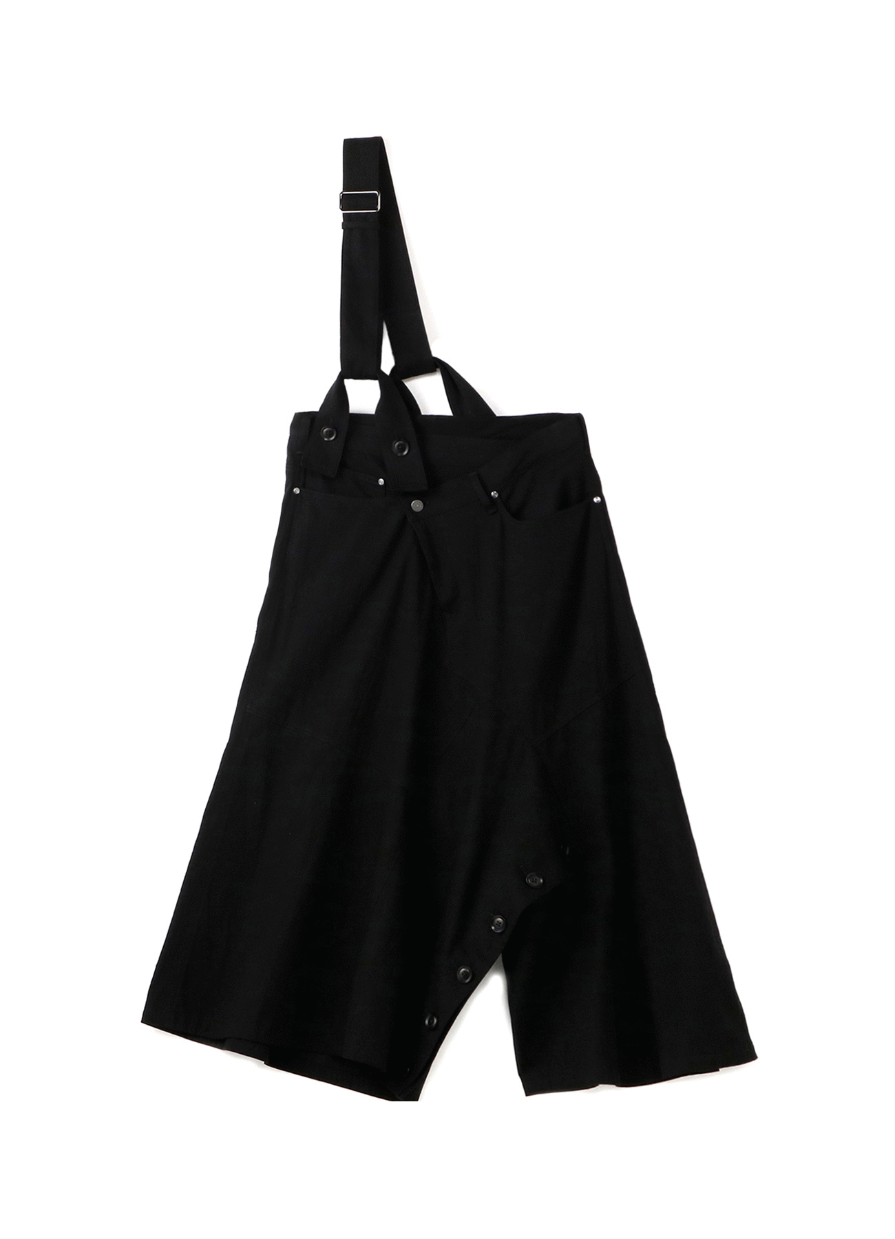 ＜Ground Y×7ORDER Collaboration Project＞7.5oz Black Denim One Shoulder Flare Pants