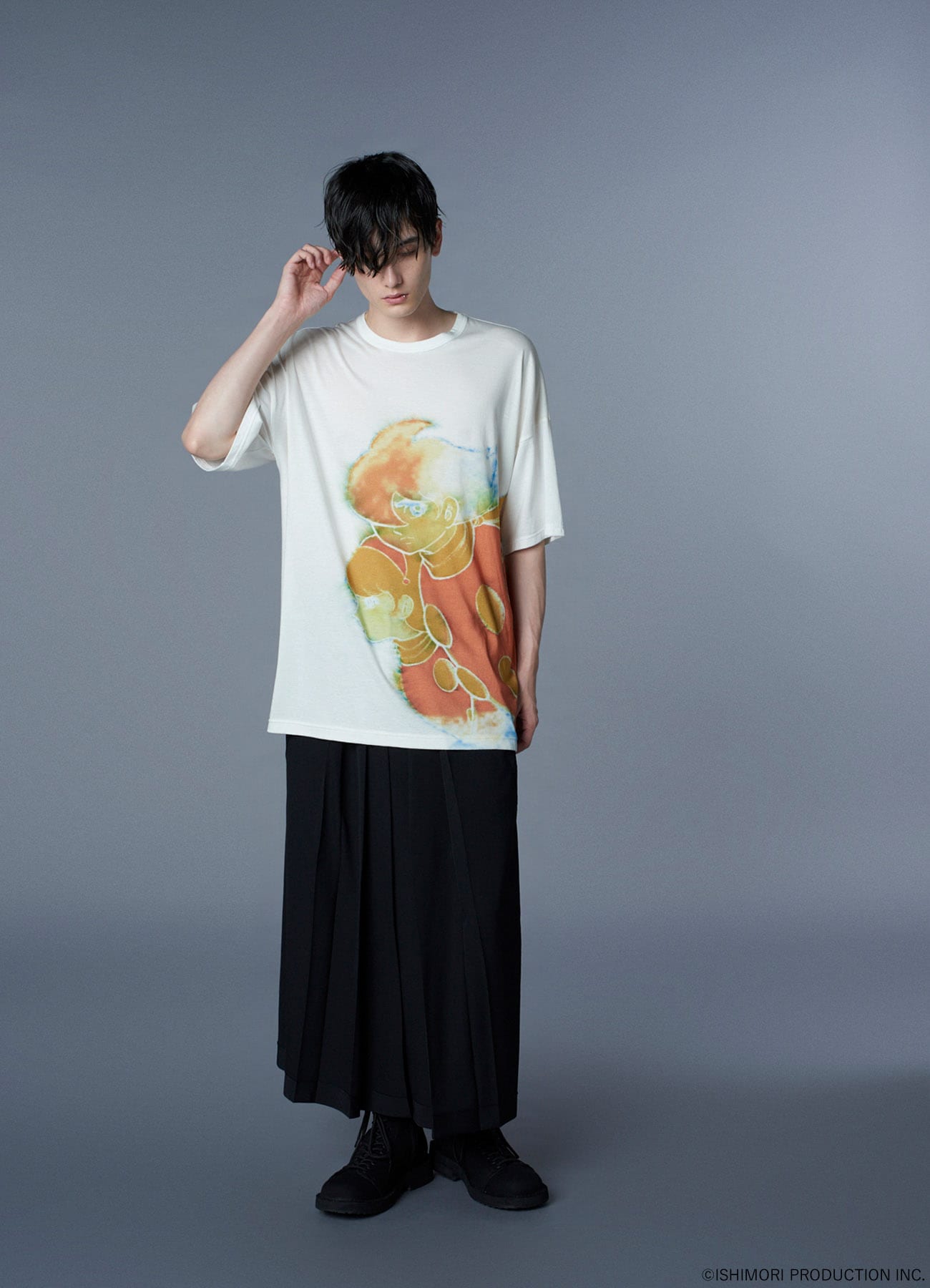 【11/15 12:00 Release】Ground Y×CYBORG 009 60th CYBORG 009 & CYBORG 003 WATERCOLOR SHORT SLEEVE T-SHIRT