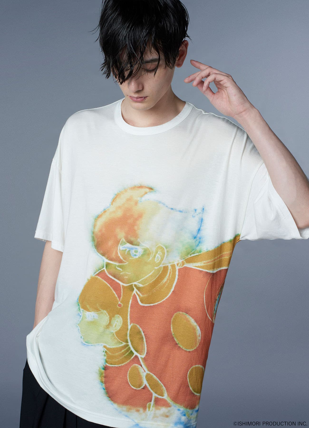 【11/15 12:00 Release】Ground Y×CYBORG 009 60th CYBORG 009 & CYBORG 003 WATERCOLOR SHORT SLEEVE T-SHIRT